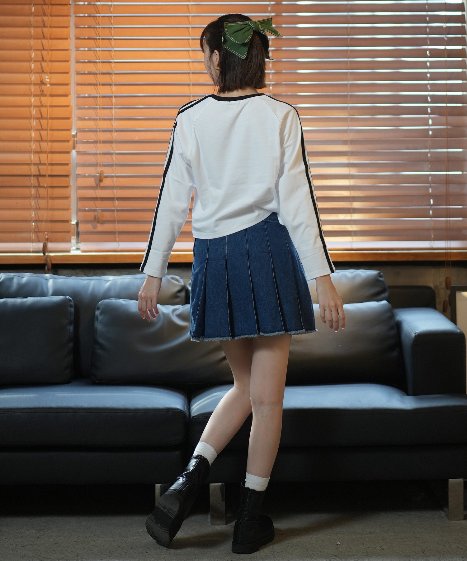 LOVE BOATラブボート 長袖 Tシャツ レディース ロンT ショート丈 ワン