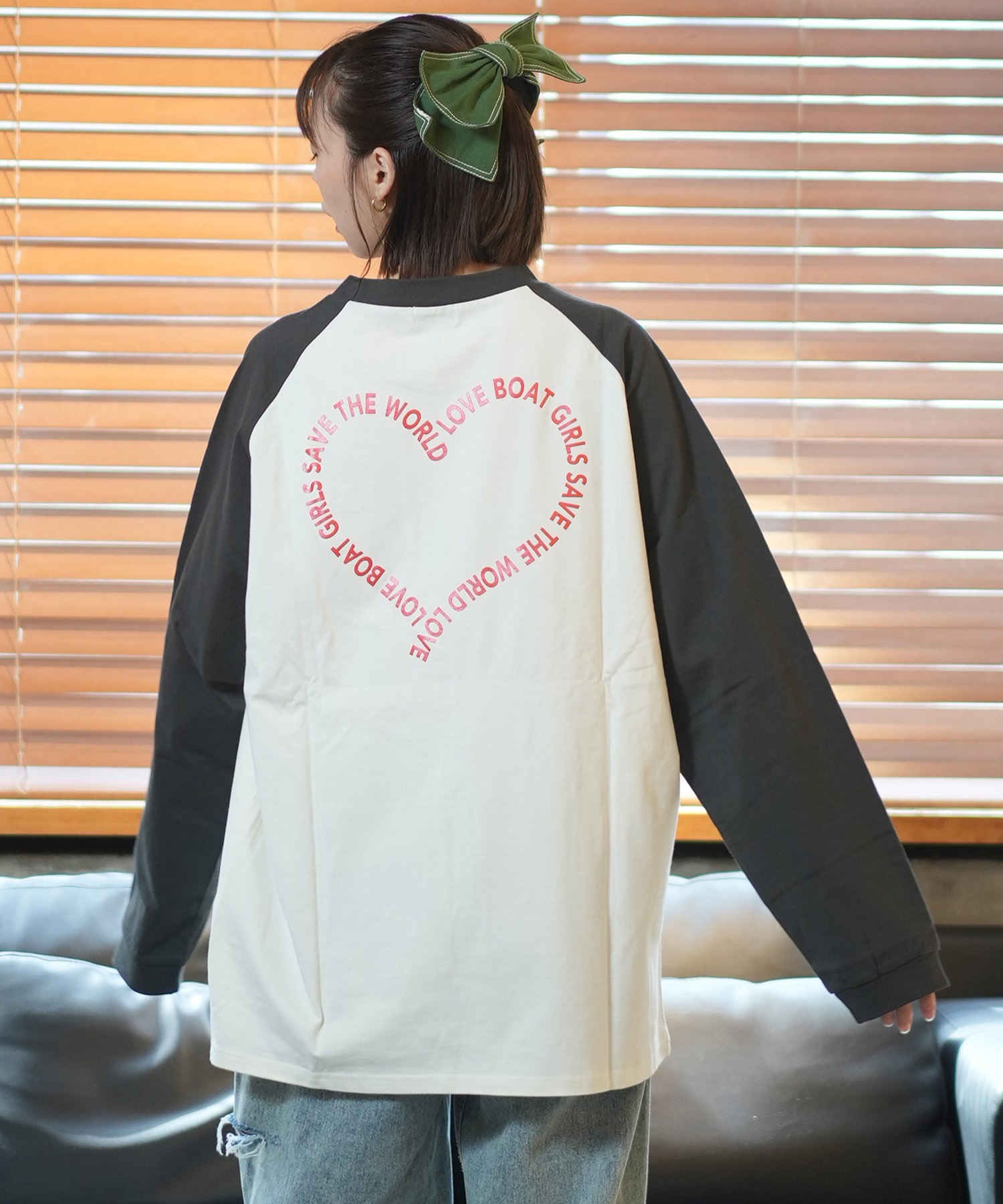 LOVE BOATラブボート 長袖 Tシャツ レディース ロンT ラグラン バック
