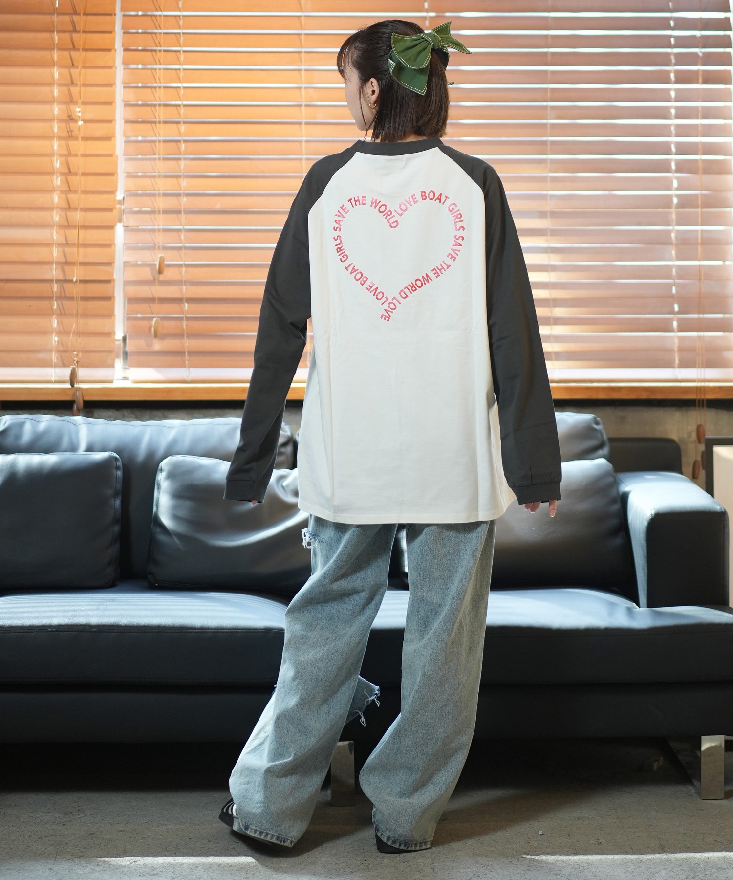 【新品未使用】Umbro SLSコラボTシャツ Lサイズ　ラブシャ LOVE BOATラブボート 長袖 Tシャツ レディース ロンT ラグラン バック