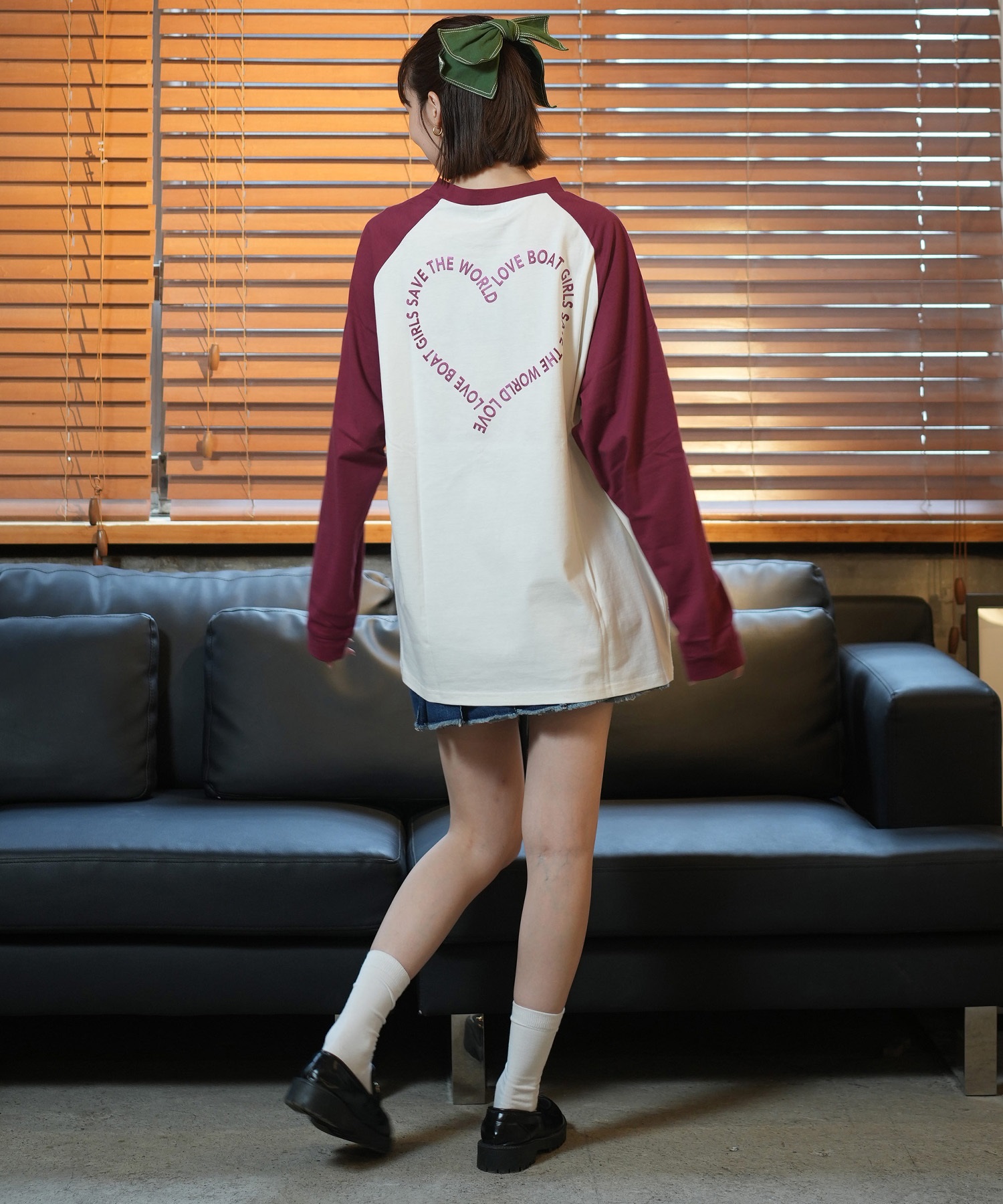 LOVE BOATラブボート 長袖 Tシャツ レディース ロンT ラグラン バック