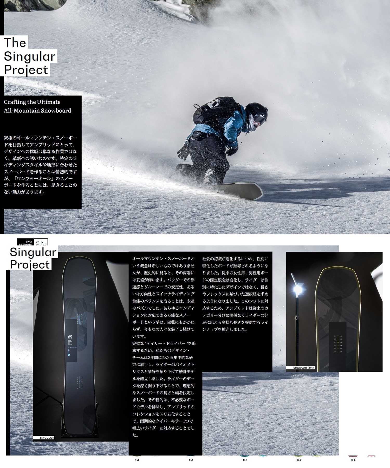 AMPLID アンプリッド SINGULAR スノーボード 板 メンズ ムラサキ