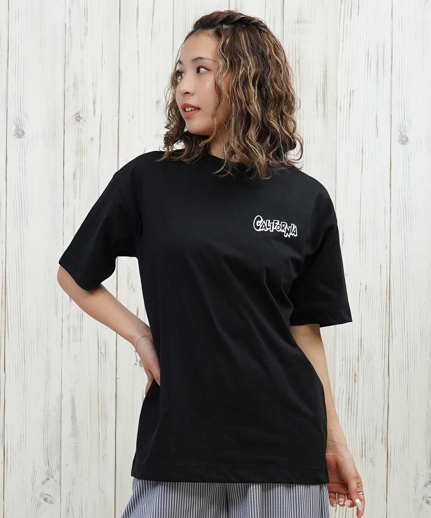 ANTIBAL アンティバル 水着 レディース ラッシュガード 半袖 Tシャツ ミッキーマウス 水陸両用 UVカット 253AN2ST570(BLK-FREE)