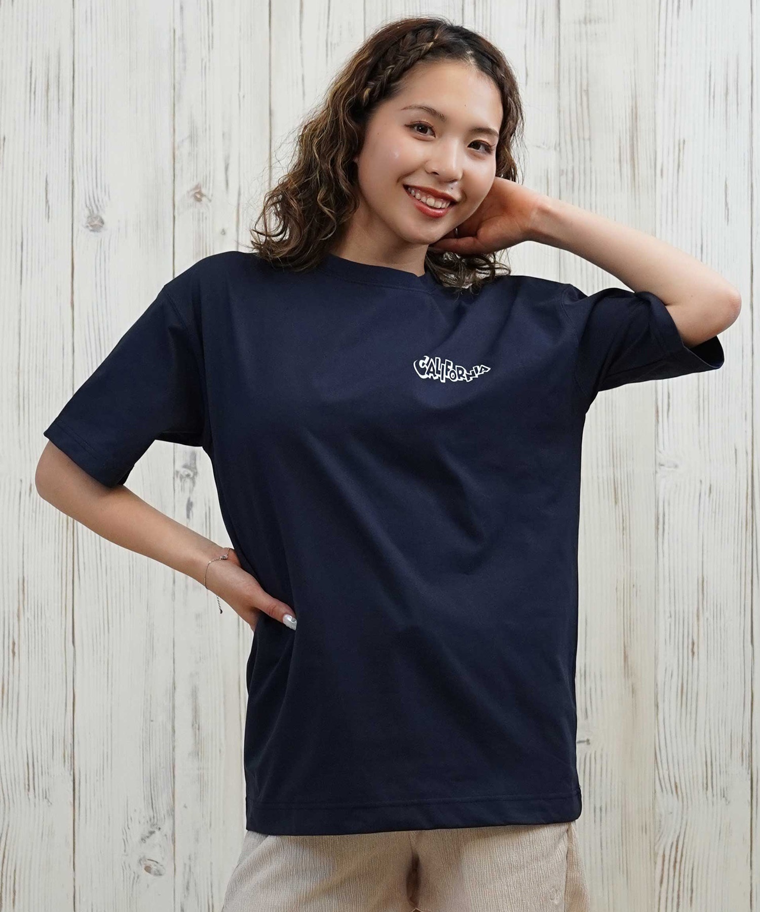 ANTIBAL アンティバル 水着 レディース ラッシュガード 半袖 Tシャツ ミッキーマウス 水陸両用 UVカット 253AN2ST570(BLK-FREE)