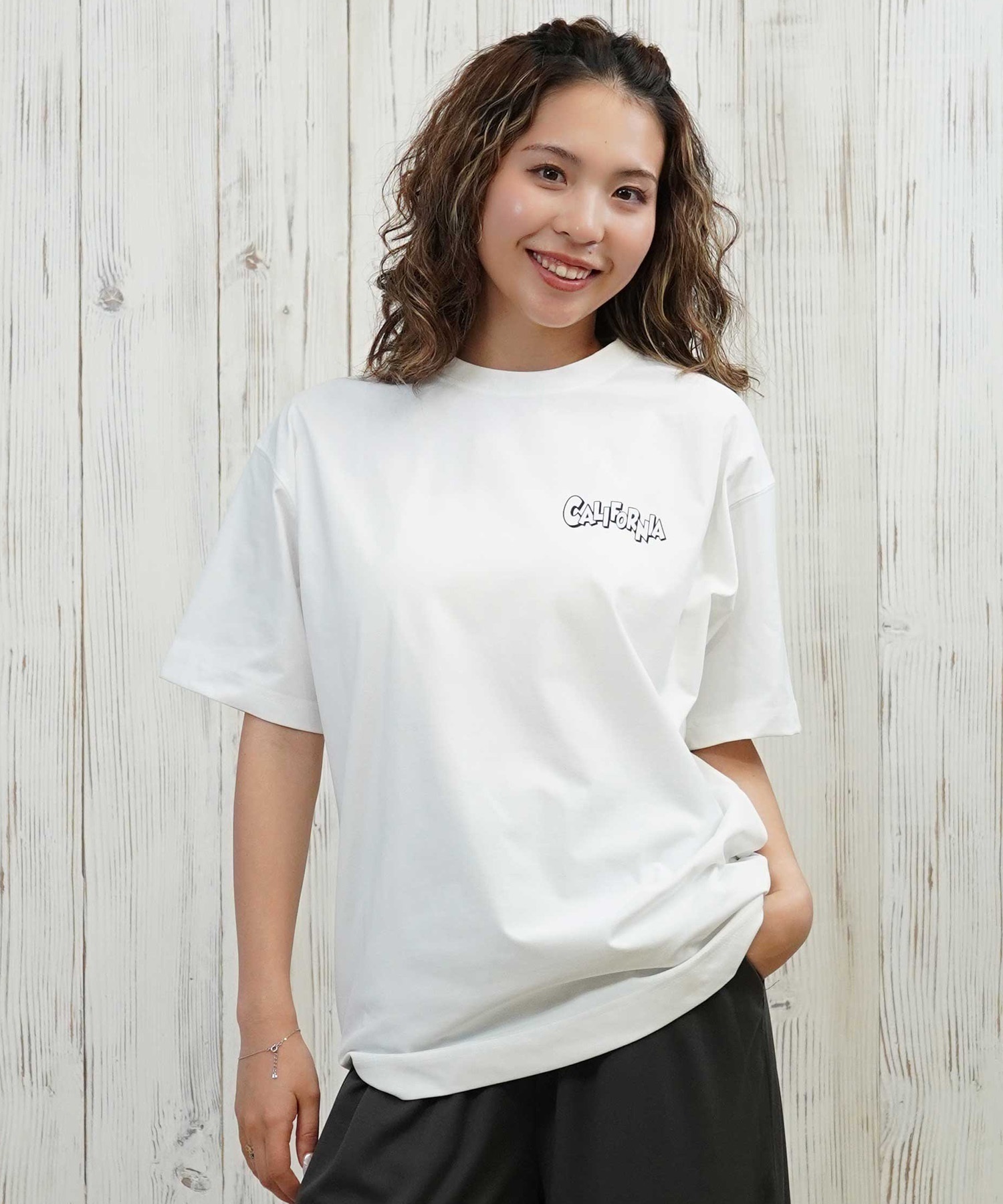 ANTIBAL アンティバル 水着 レディース ラッシュガード 半袖 Tシャツ ミッキーマウス 水陸両用 UVカット 253AN2ST570(BLK-FREE)