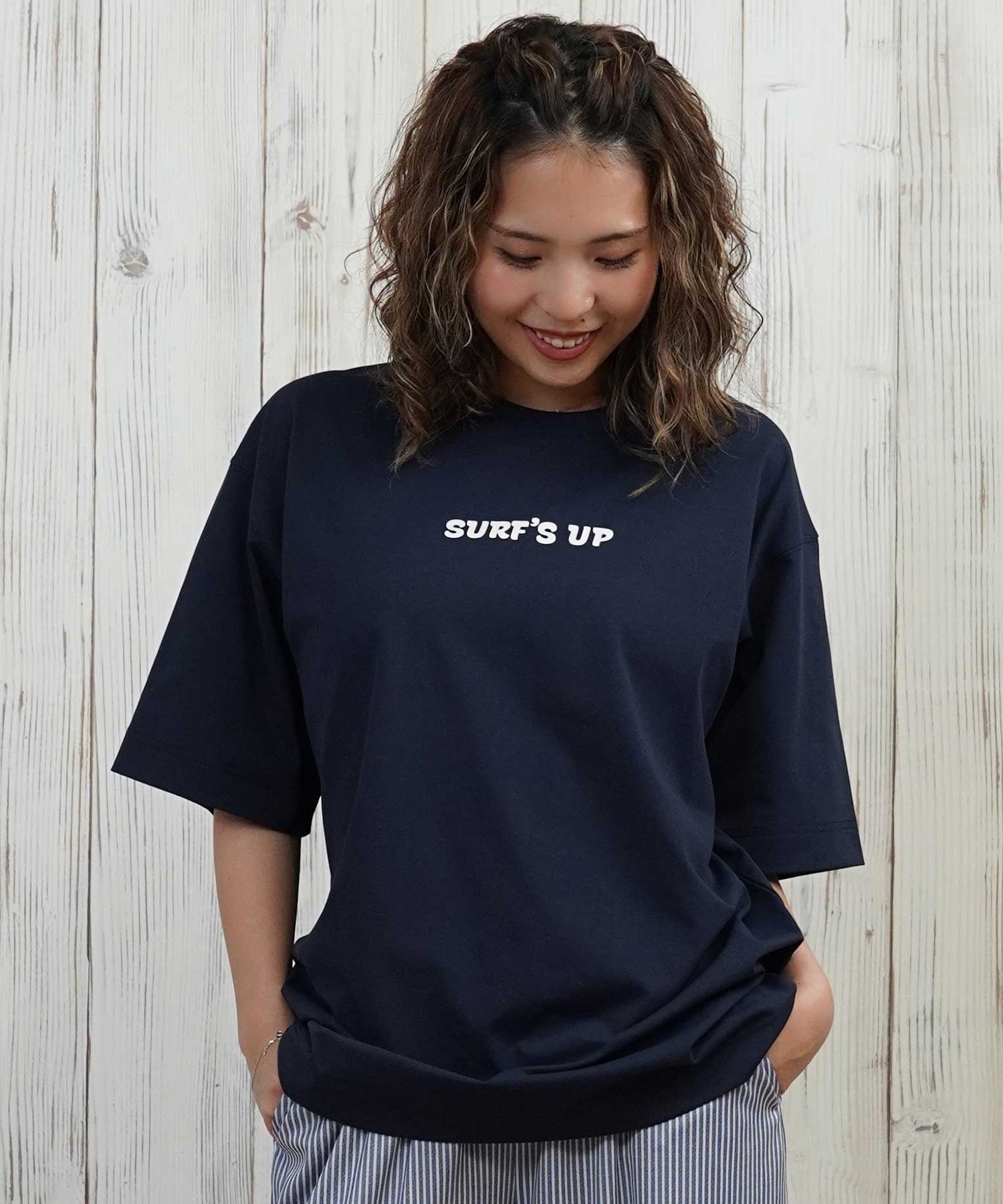 ANTIBAL アンティバル 水着 レディース ラッシュガード 半袖 Tシャツ スヌーピー 水陸両用 UVカット 253AN2ST640(BLK-FREE)
