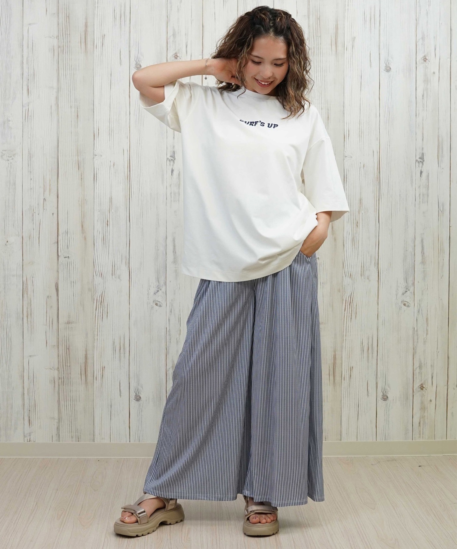 ANTIBAL アンティバル 水着 レディース ラッシュガード 半袖 Tシャツ スヌーピー 水陸両用 UVカット 253AN2ST640(BLK-FREE)