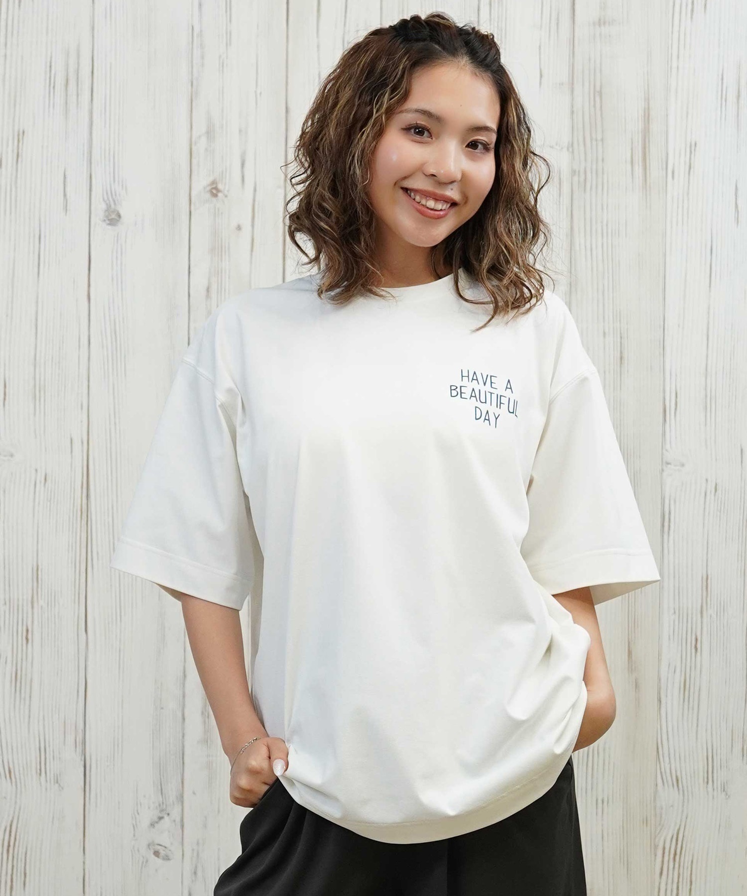 ANTIBAL アンティバル 水着 レディース ラッシュガード 半袖 Tシャツ スヌーピー 水陸両用 UVカット 253AN2ST642(BLK-FREE)