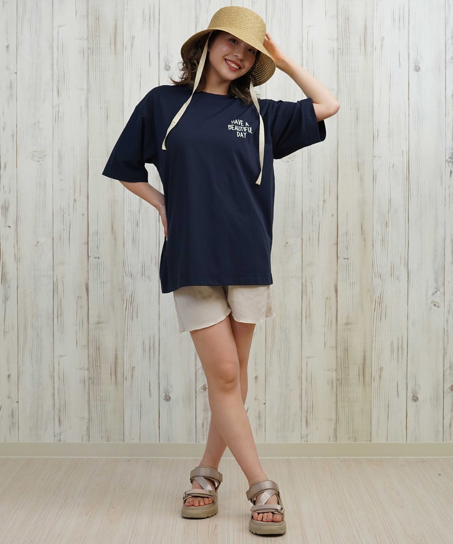 ANTIBAL アンティバル 水着 レディース ラッシュガード 半袖 Tシャツ スヌーピー 水陸両用 UVカット 253AN2ST642(BLK-FREE)