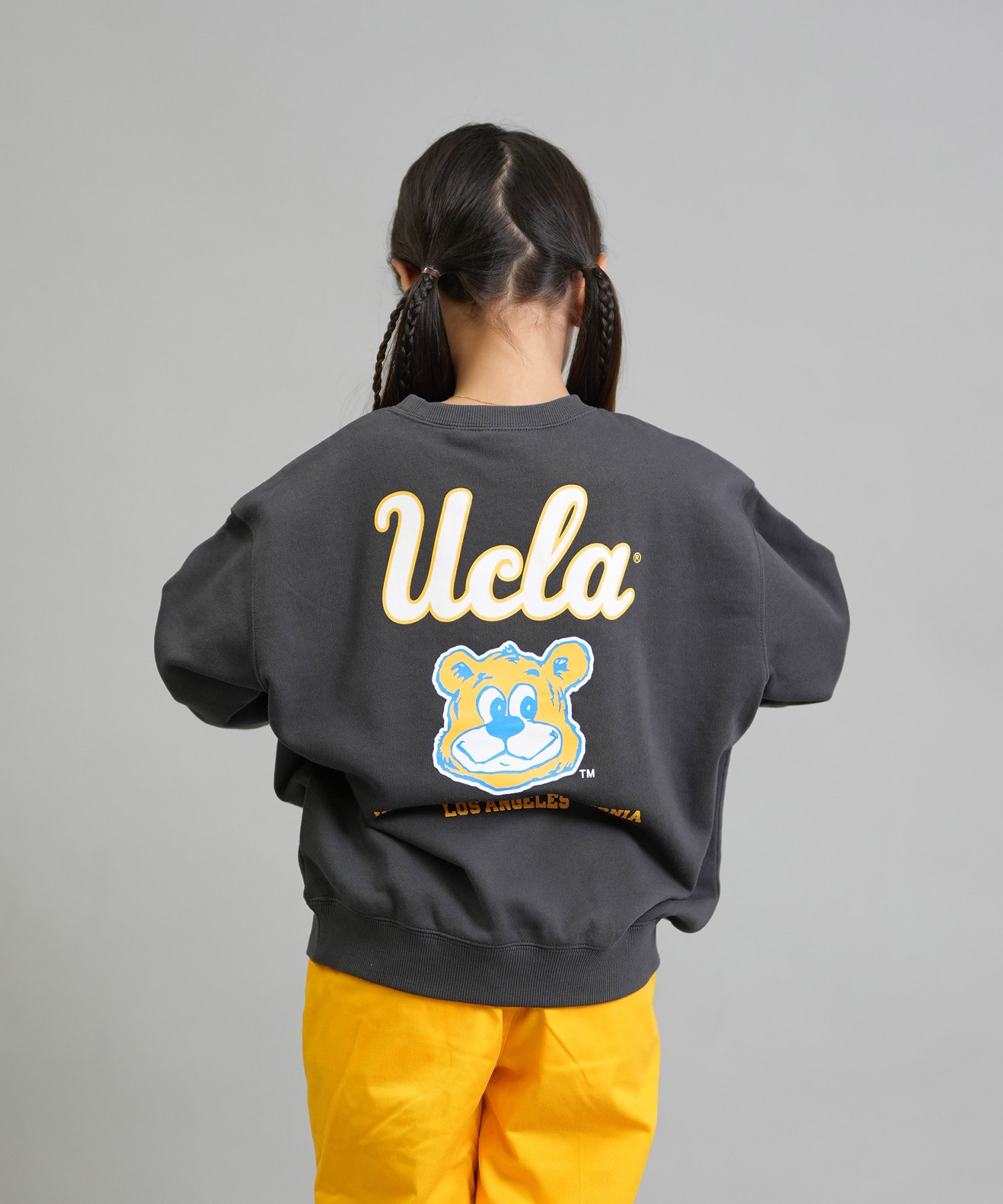 ANTIBAL アンティバル トレーナー スウェット キッズ ジュニア 子供 クルーネック UCLA バックプリント 裏毛 254AN3TR195 ムラサキスポーツ限定(WHT-130cm)