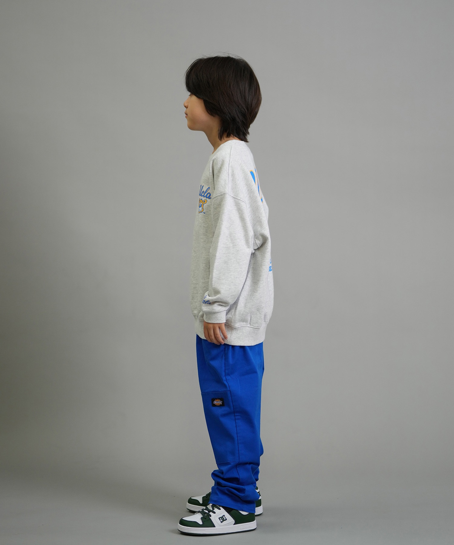 ANTIBAL アンティバル トレーナー スウェット キッズ ジュニア 子供 クルーネック UCLA バックプリント 裏毛 254AN3TR195 ムラサキスポーツ限定(WHT-130cm)