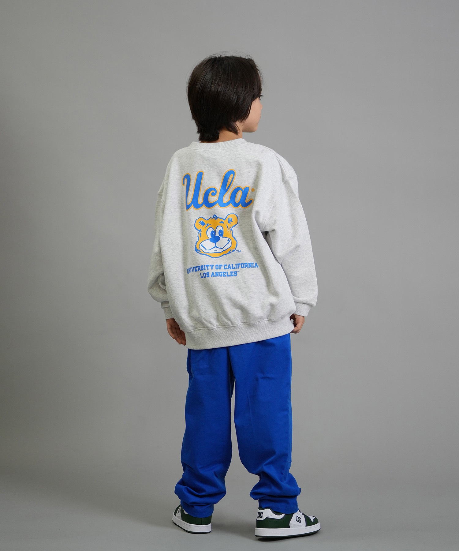 ANTIBAL アンティバル トレーナー スウェット キッズ ジュニア 子供 クルーネック UCLA バックプリント 裏毛 254AN3TR195 ムラサキスポーツ限定(WHT-130cm)
