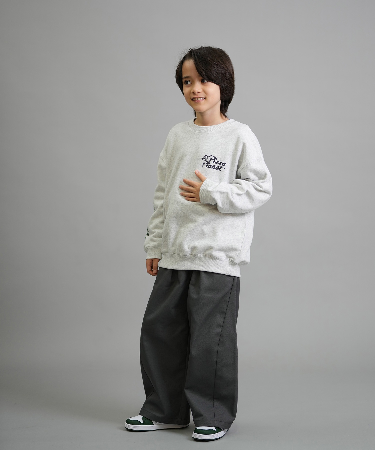 ANTIBAL アンティバル トレーナー スウェット キッズ ジュニア 子供 TOY STORY トイ・ストーリー クルーネック バックプリント 裏毛 254AN3TR196 ムラサキスポーツ限定(WHT-130cm)