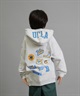 ANTIBAL アンティバル プルオーバー パーカー キッズ ジュニア 子供 UCLA スウェット フーディー ロゴ バックプリント 裏毛 254AN3PK115 ムラサキスポーツ限定(WHT-130cm)