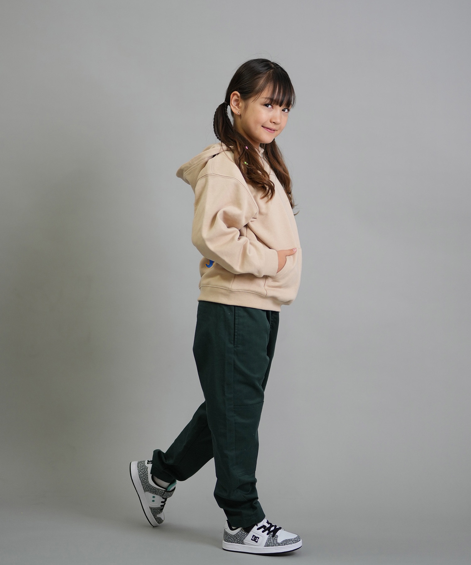 ANTIBAL アンティバル プルオーバー パーカー キッズ ジュニア 子供 UCLA スウェット フーディー ロゴ バックプリント 裏毛 254AN3PK115 ムラサキスポーツ限定(WHT-130cm)