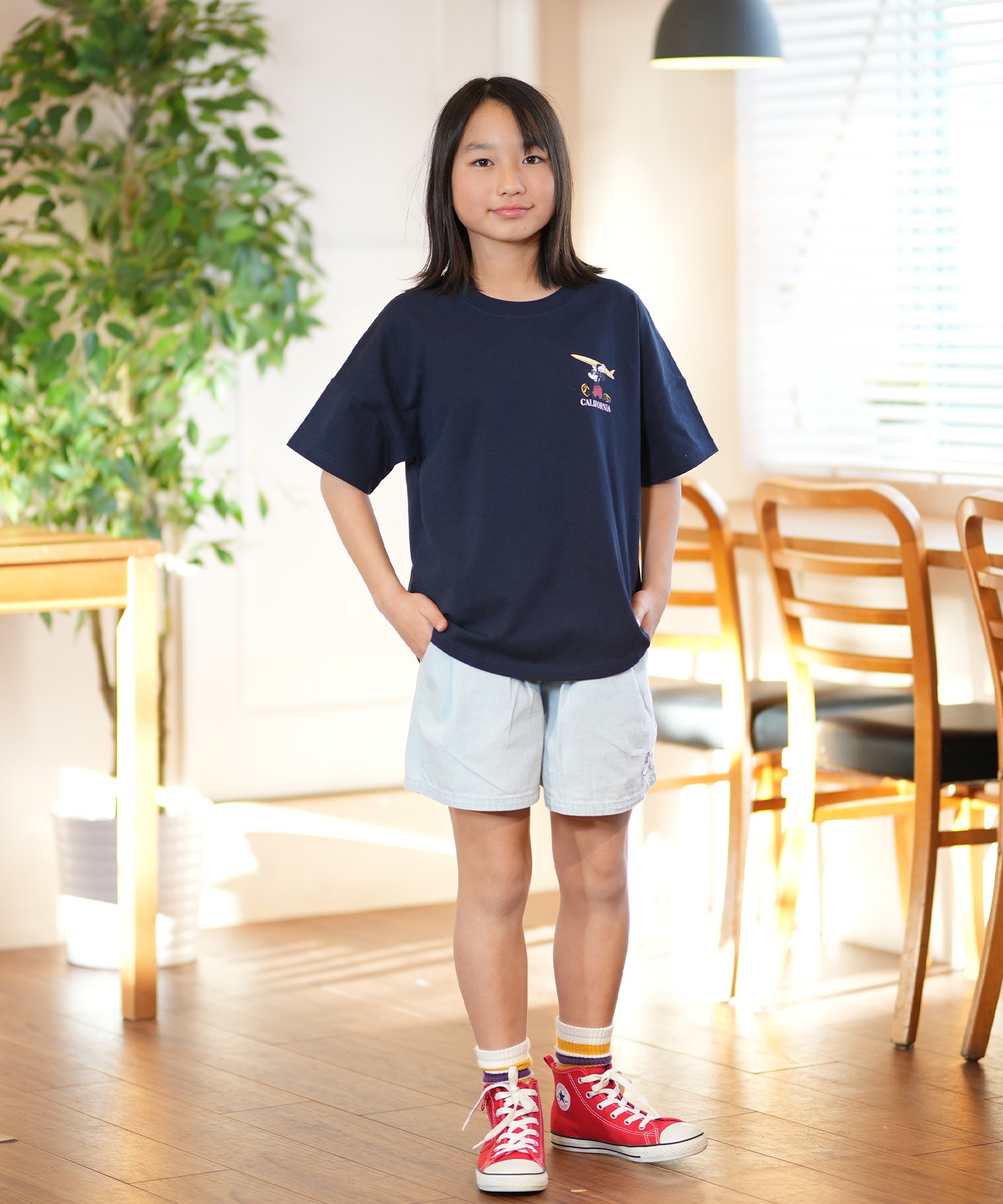 ANTIBAL アンティバル 半袖 Tシャツ キッズ バックプリント ミッキーマウス 252AN3ST540(WHT-130cm)