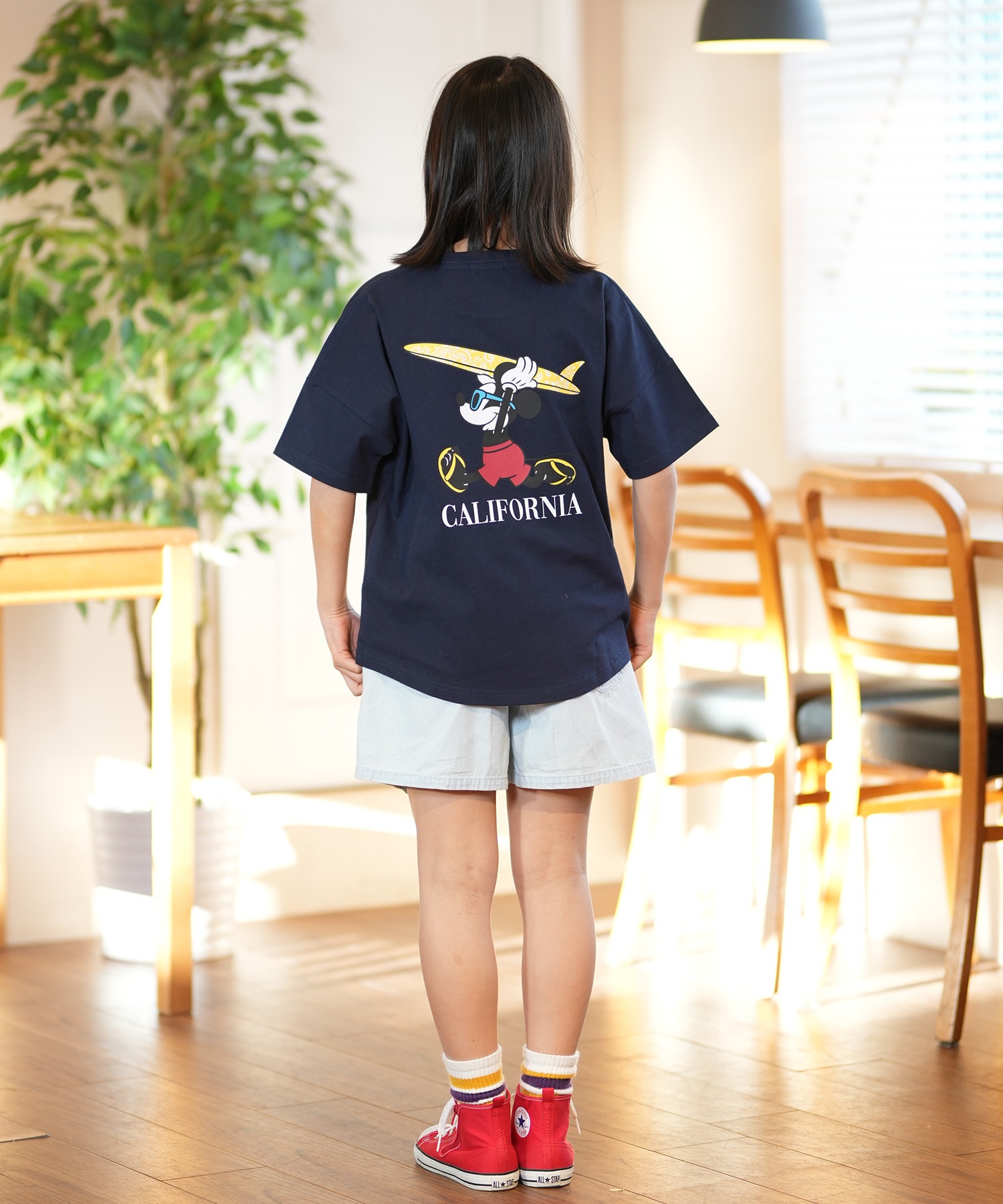 ミッキーマウス 半袖シャツ ANTIBAL アンティバル 半袖 Tシャツ キッズ バックプリント