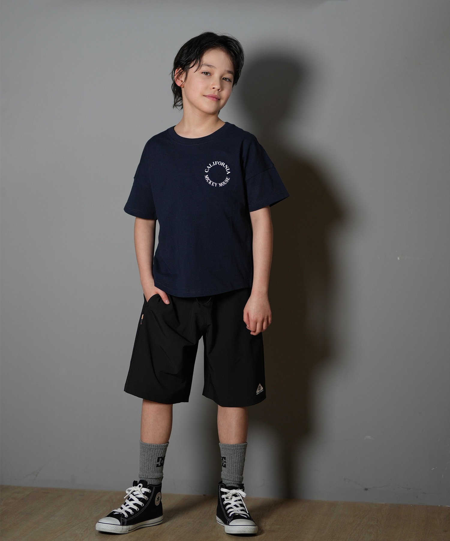 ANTIBAL アンティバル 半袖 Tシャツ キッズ バックプリント ミッキーマウス 252AN3ST541(WHT-130cm)