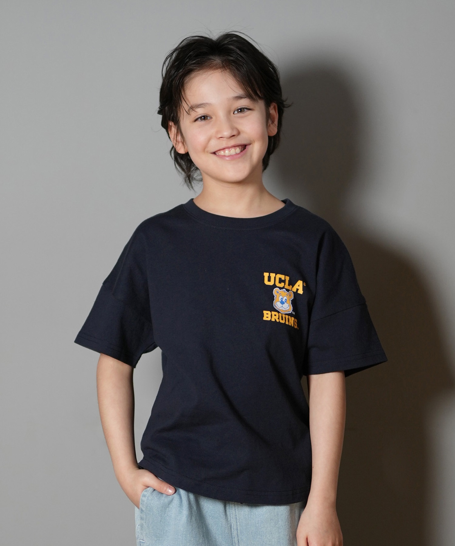ANTIBAL アンティバル 半袖 Tシャツ キッズ UCLA バックプリント 252AN3ST559(NVY-130cm)
