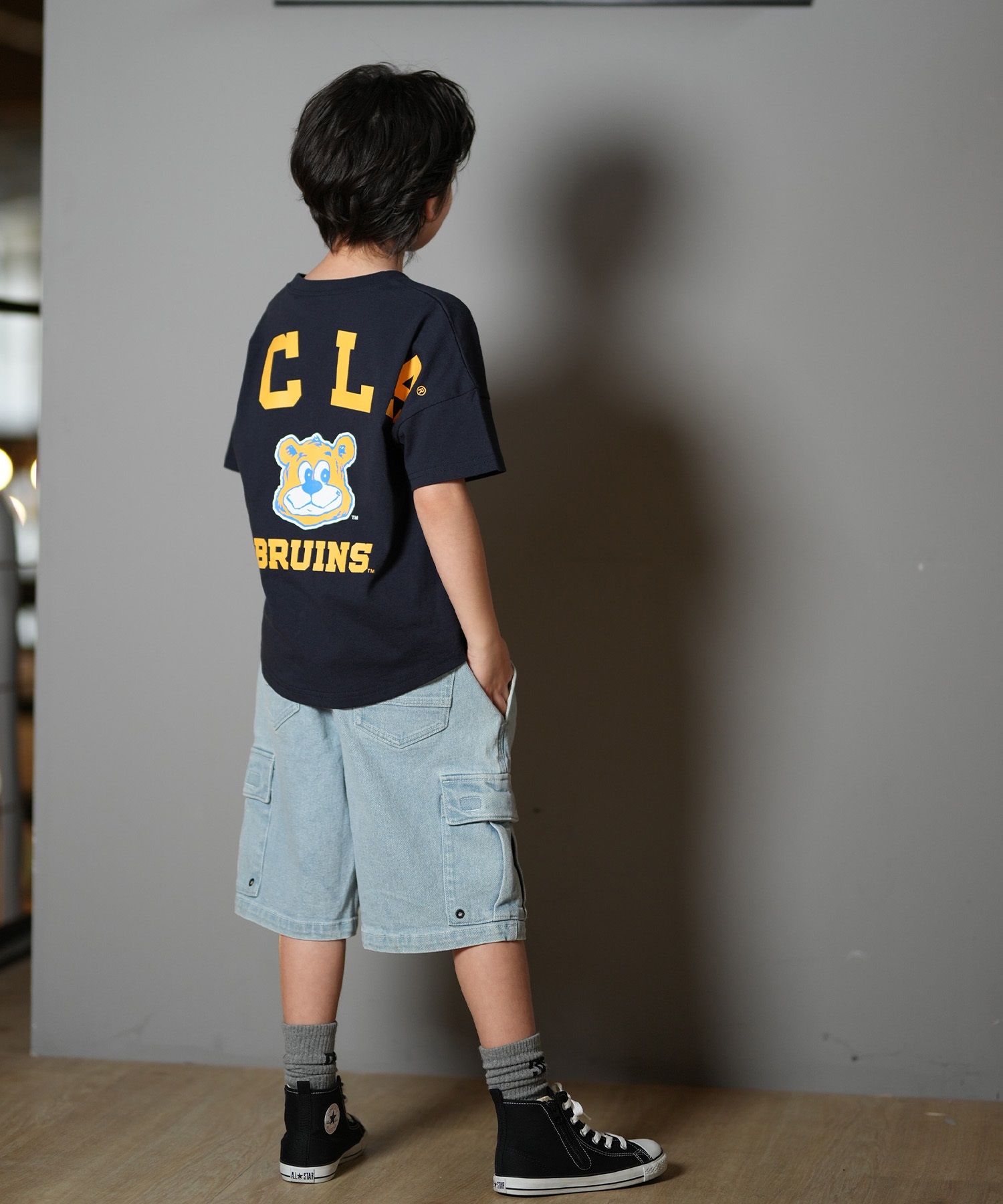 ANTIBAL アンティバル 半袖 Tシャツ キッズ UCLA バックプリント 252AN3ST559(NVY-130cm)