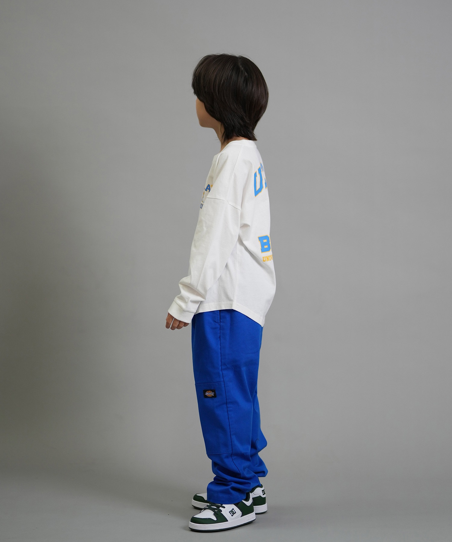 ANTIBAL アンティバル 長袖 Tシャツ ロンT キッズ ジュニア 子供 UCLA バックプリント 254AN3LT217 ムラサキスポーツ限定(WHT-130cm)