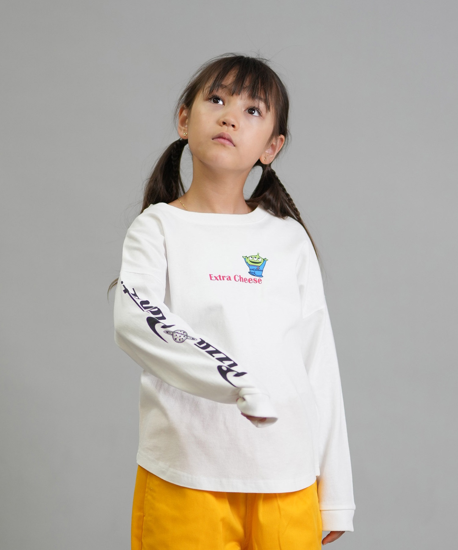 ANTIBAL アンティバル 長袖 Tシャツ ロンT キッズ ジュニア 子供 TOY STORY トイ・ストーリー バックプリント 254AN3LT219 ムラサキスポーツ限定(GRY-130cm)