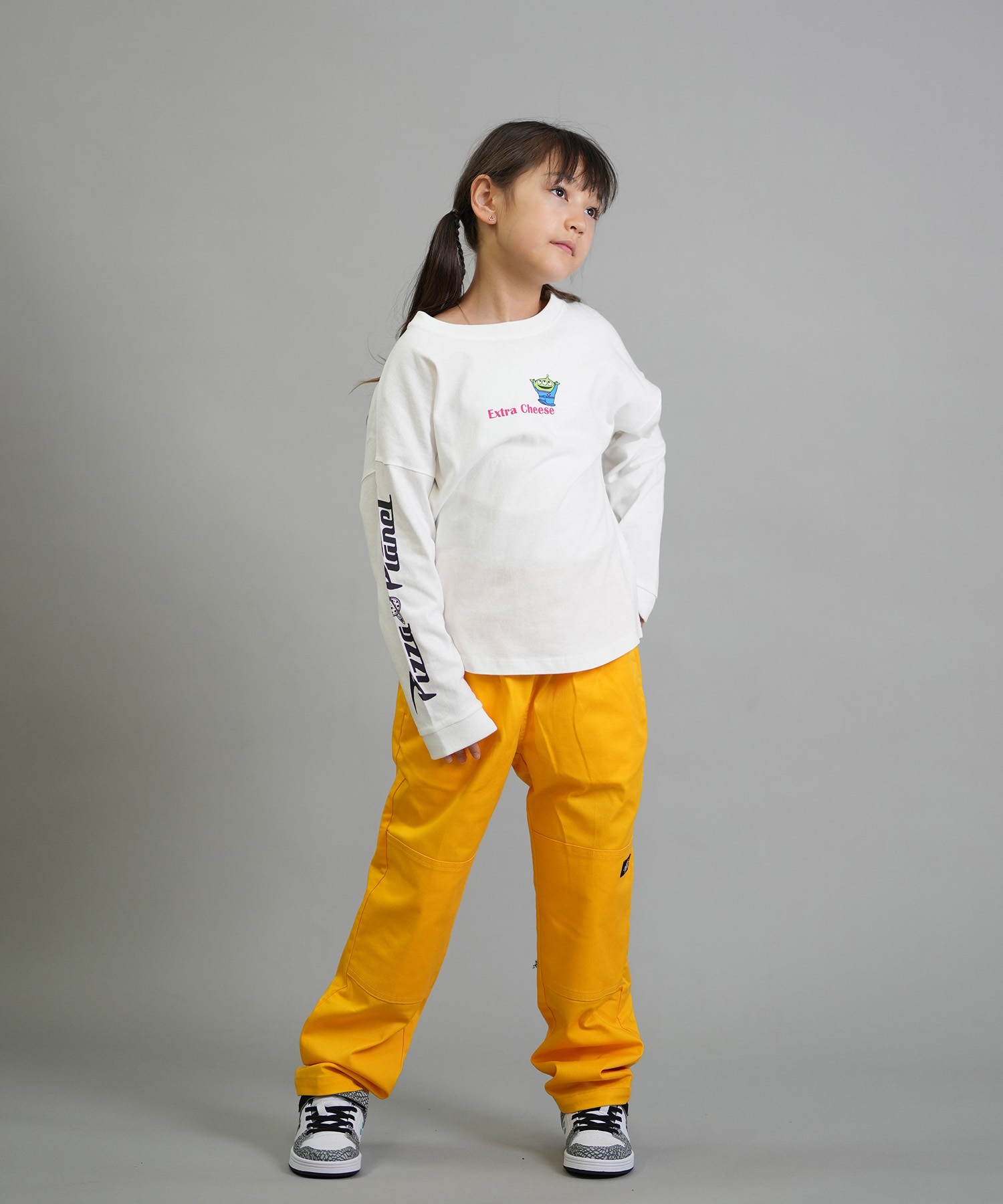 ANTIBAL アンティバル 長袖 Tシャツ ロンT キッズ ジュニア 子供 TOY STORY トイ・ストーリー バックプリント 254AN3LT219 ムラサキスポーツ限定(GRY-130cm)