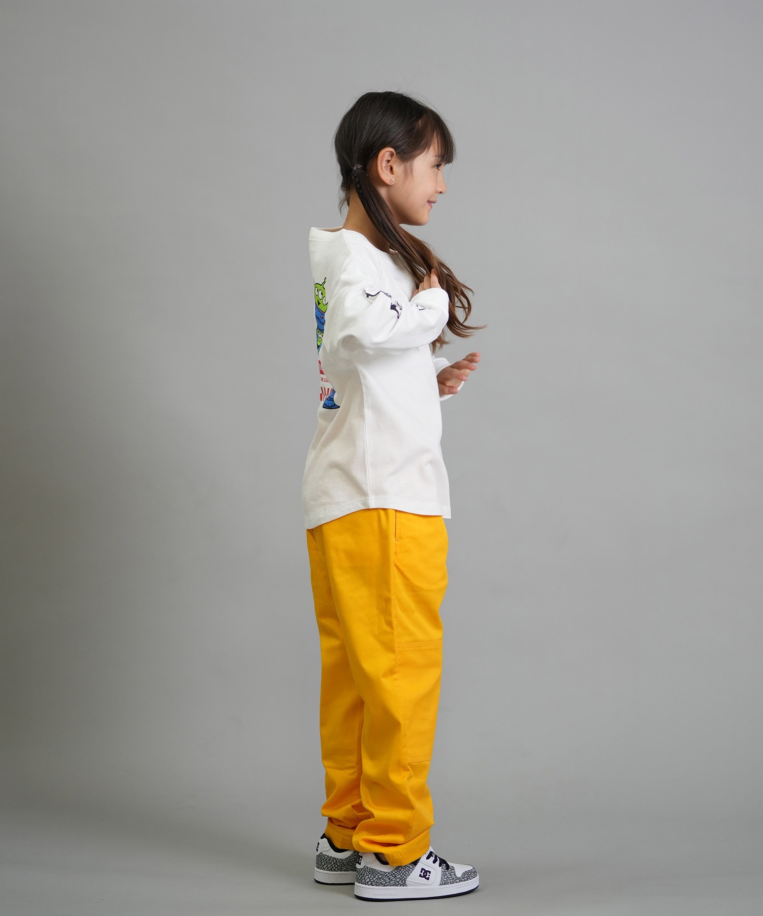 ANTIBAL アンティバル 長袖 Tシャツ ロンT キッズ ジュニア 子供 TOY STORY トイ・ストーリー バックプリント 254AN3LT219 ムラサキスポーツ限定(GRY-130cm)