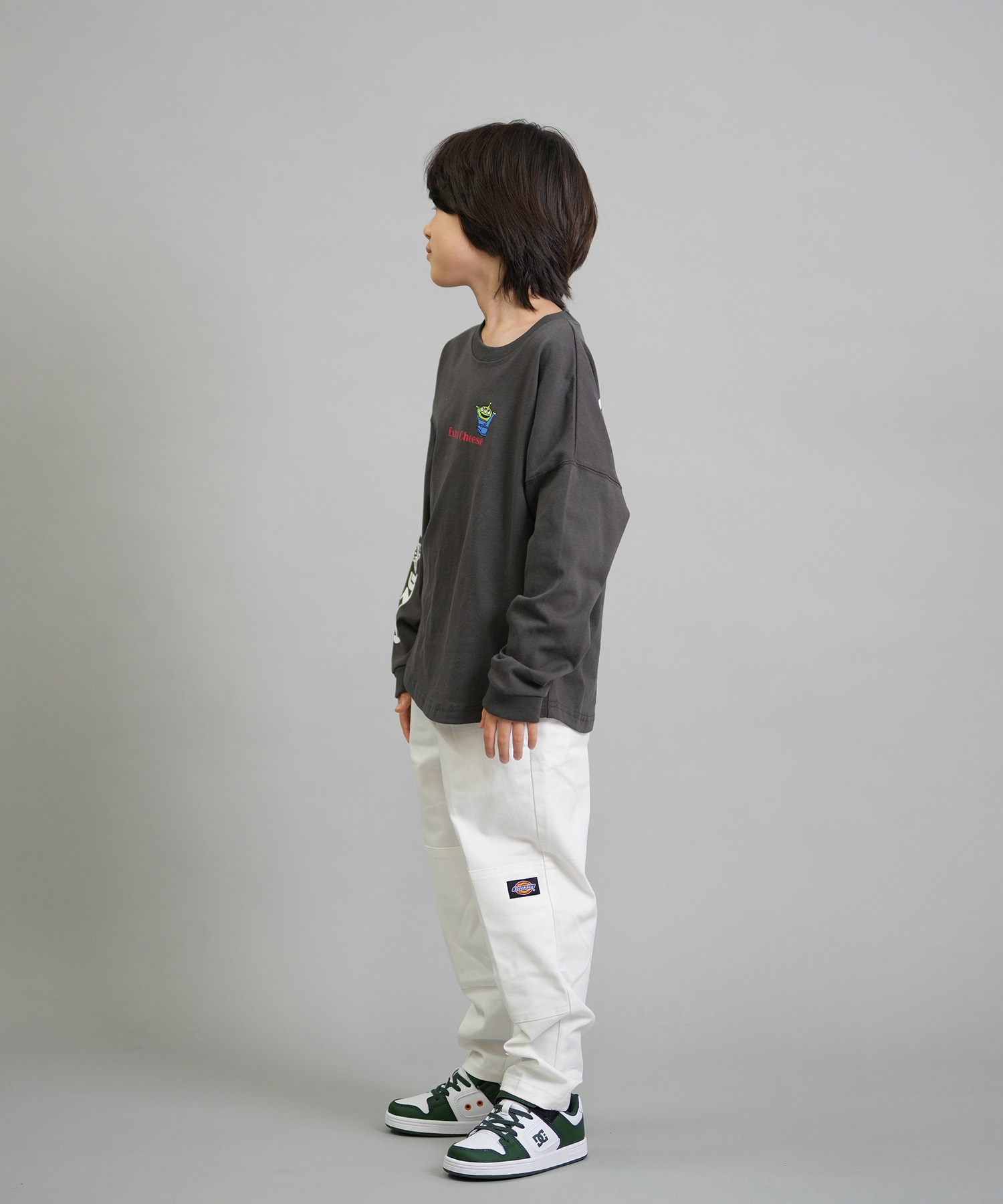 ANTIBAL アンティバル 長袖 Tシャツ ロンT キッズ ジュニア 子供 TOY STORY トイ・ストーリー バックプリント 254AN3LT219 ムラサキスポーツ限定(GRY-130cm)
