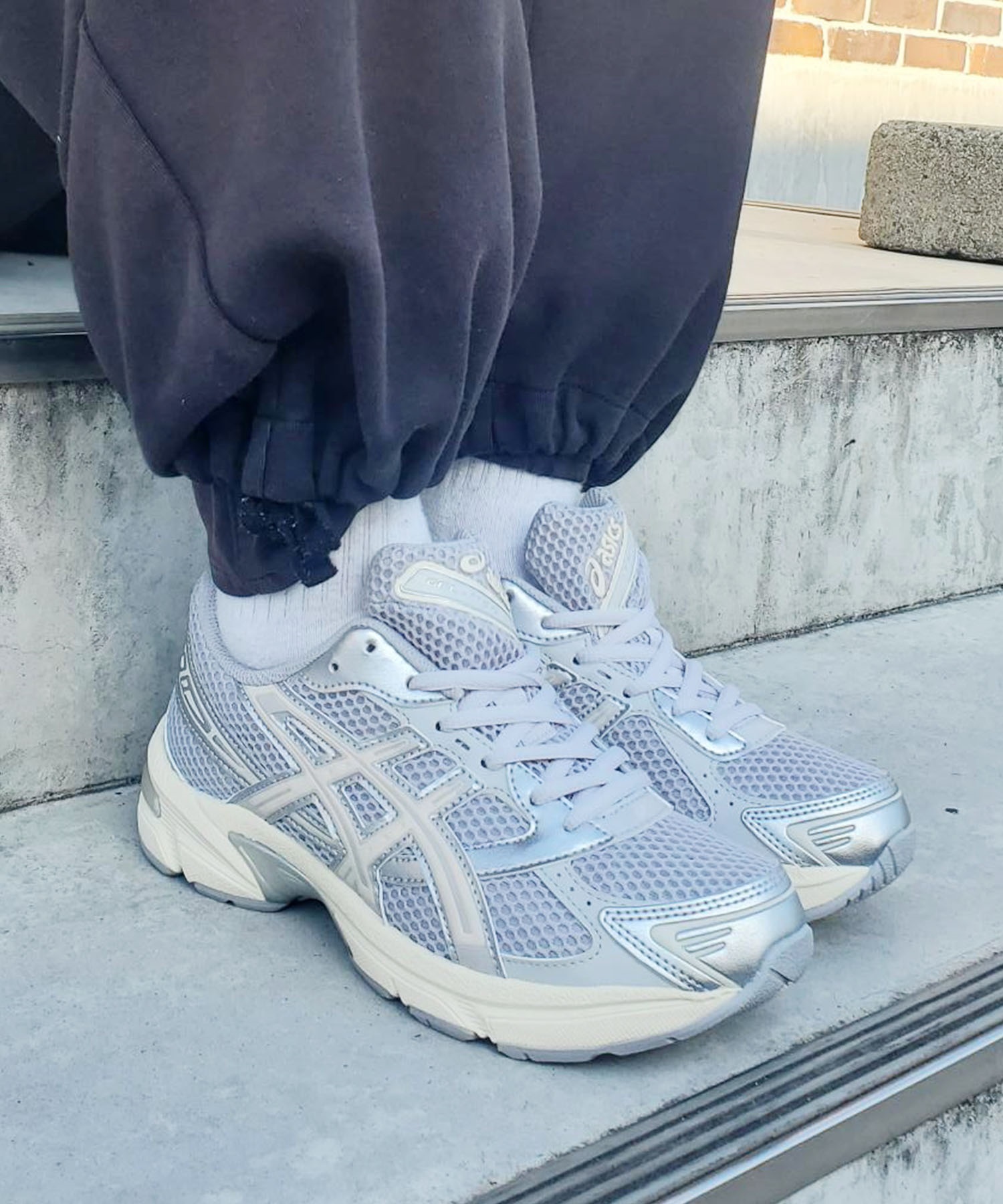 ASICS アシックス スニーカー レディース 韓国 シルバー GEL-1130