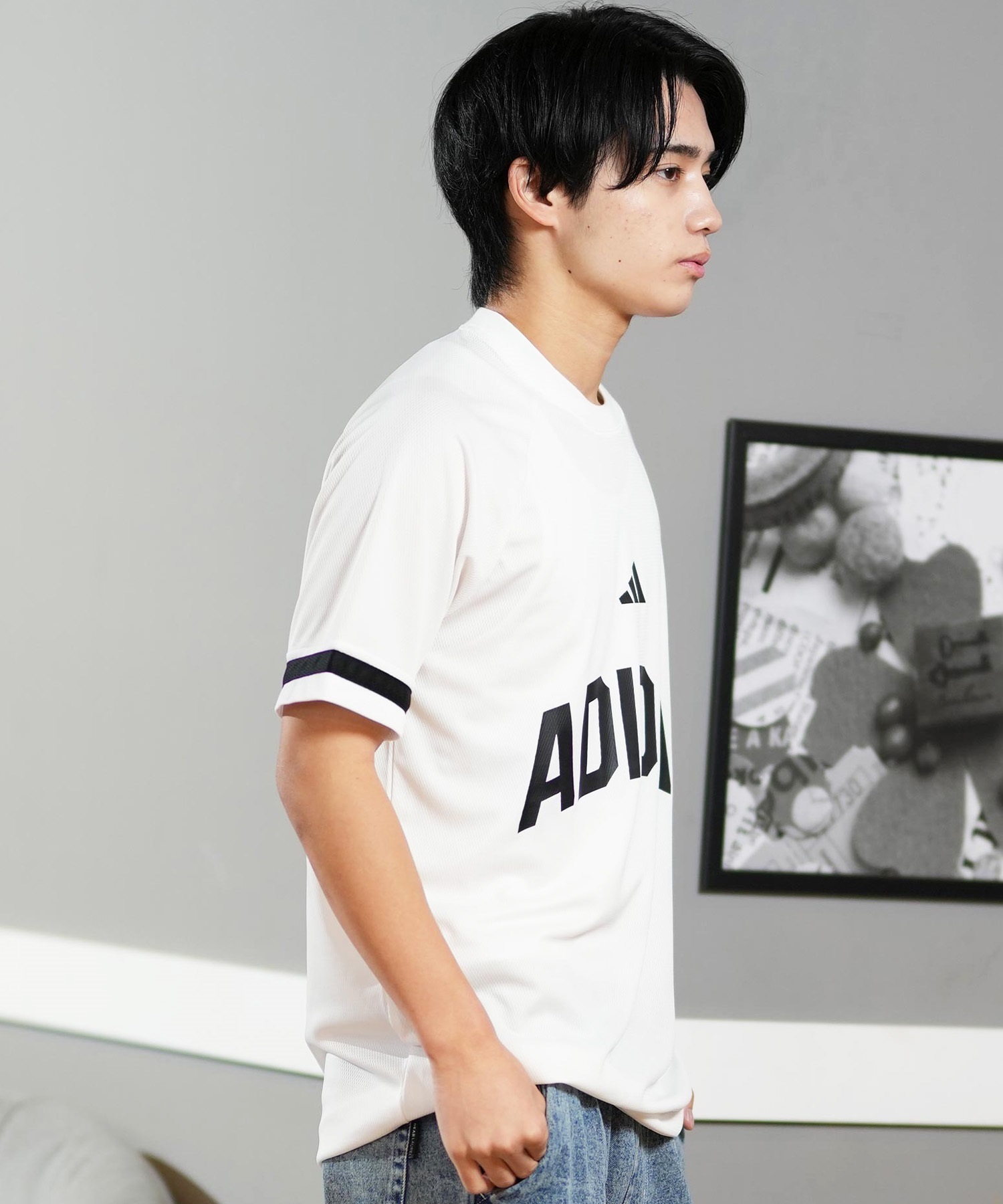 adidas アディダス 半袖 Tシャツ メンズ フットボールシャツ