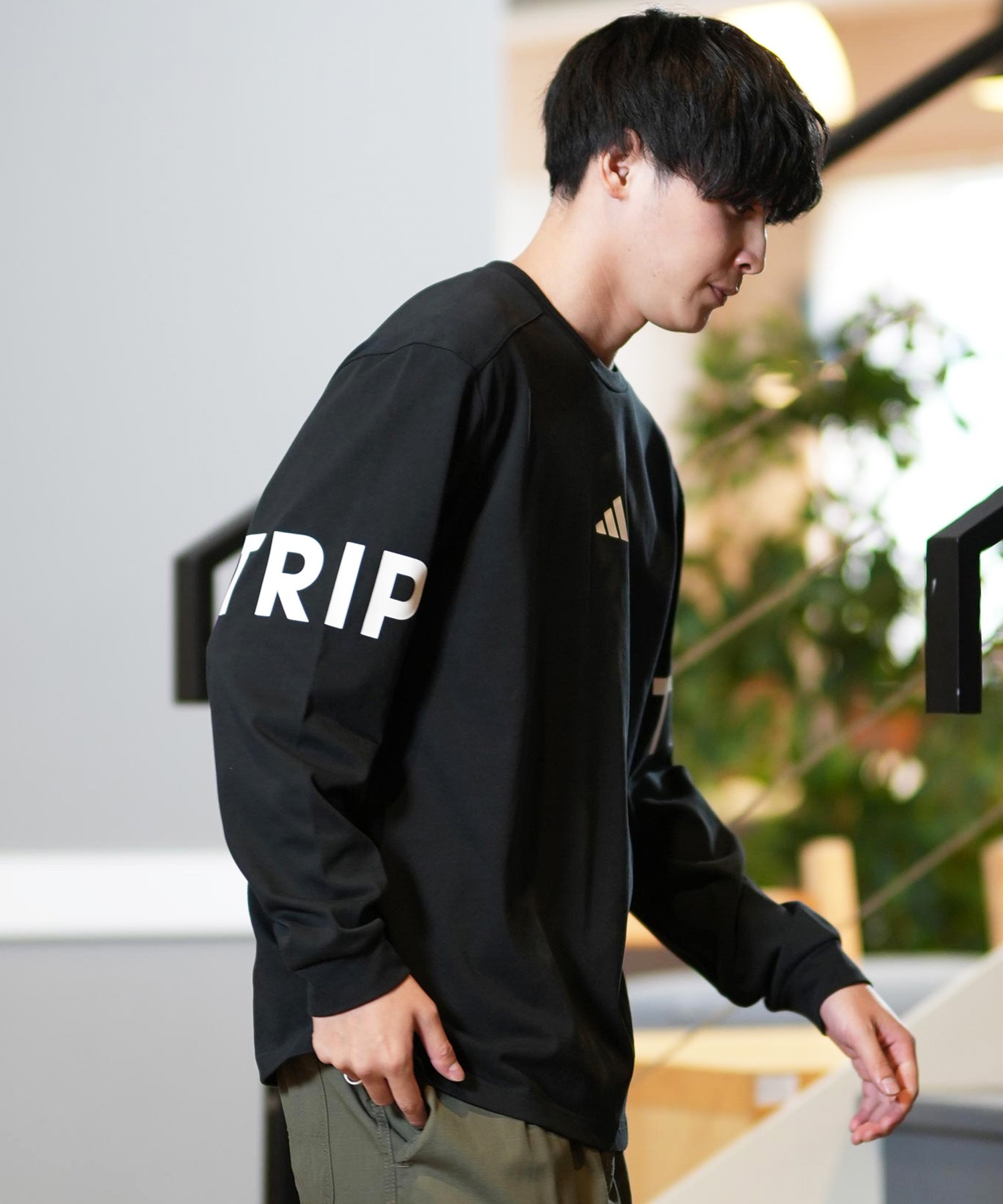 adidas アディダス 長袖 Tシャツ メンズ ロンT オーバーサイズ