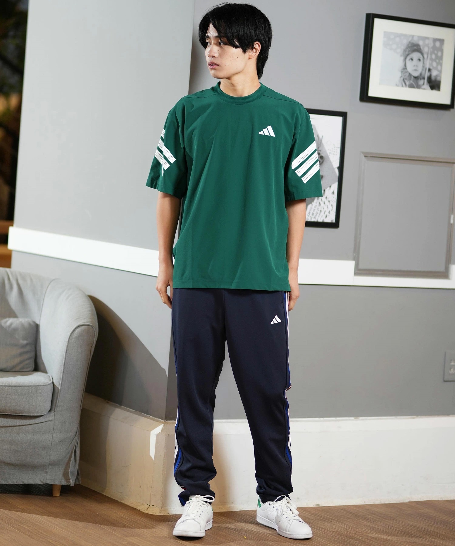 adidas アディダス ロングパンツ メンズ トラックパンツ スリー