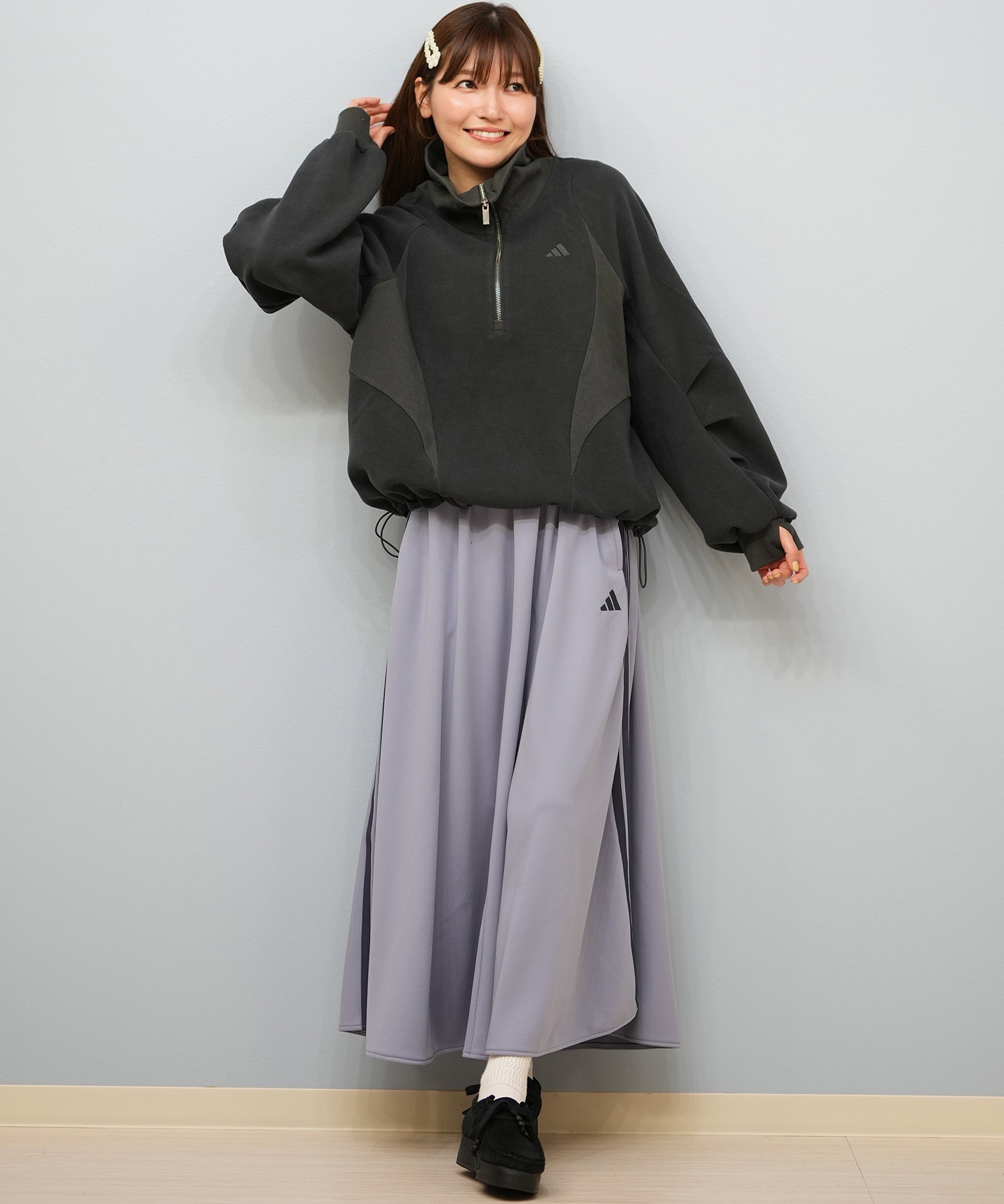 adidas アディダス トレーナー スウェット レディース フリース E0143