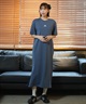 adidas アディダス ワンピース レディース ロング丈 スリーストライプス ワード Tシャツワンピース KQD30(BK/BK-M)