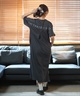 adidas アディダス ワンピース レディース ロング丈 スリーストライプス ワード Tシャツワンピース KQD30(BK/BK-M)