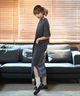 adidas アディダス ワンピース レディース ロング丈 スリーストライプス ワード Tシャツワンピース KQD30(BK/BK-M)