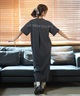 adidas アディダス ワンピース レディース ロング丈 スリーストライプス ワード Tシャツワンピース KQD30(BK/BK-M)