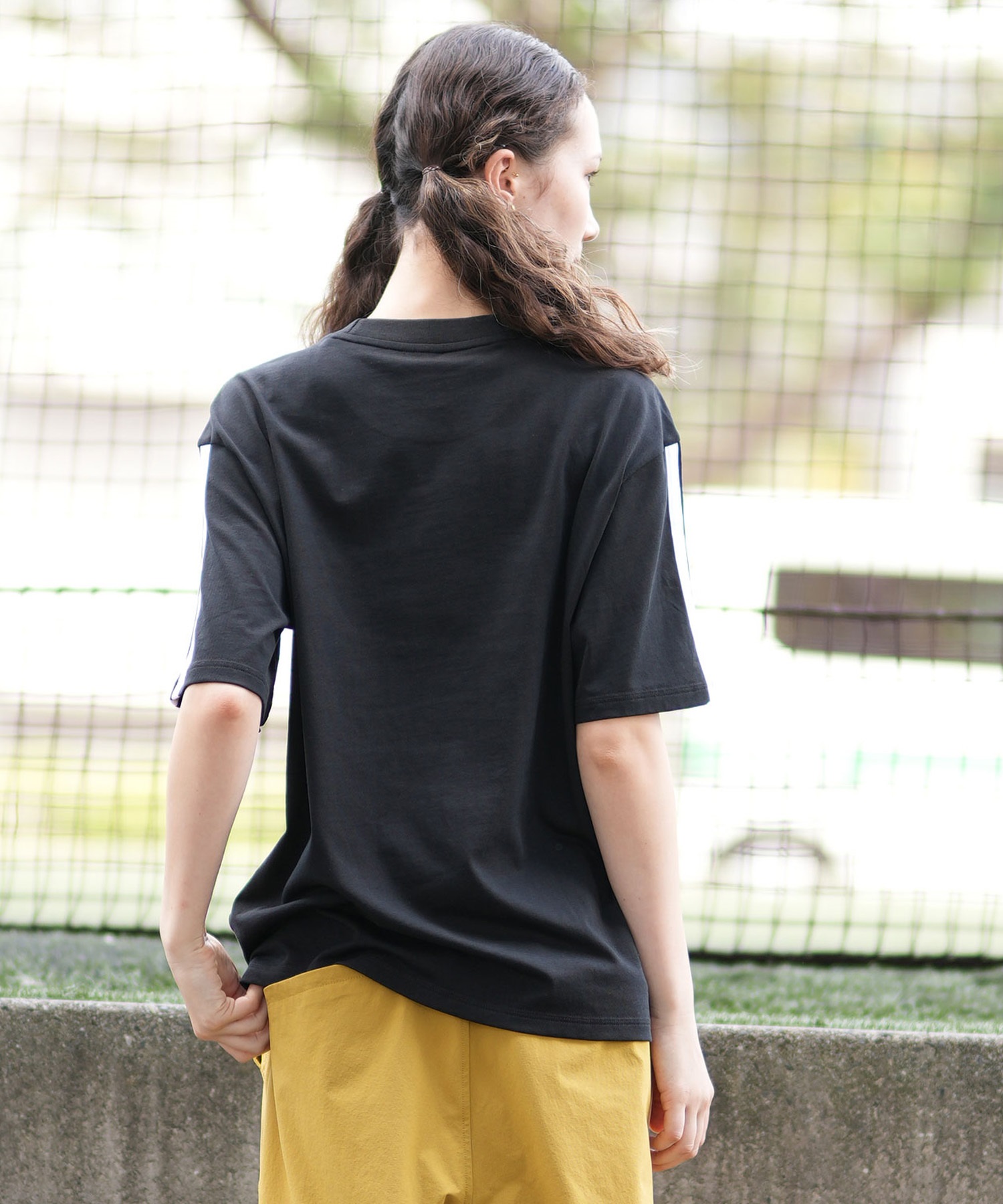 adidas アディダス レディース 半袖 Tシャツ スリーストライプTシャツ
