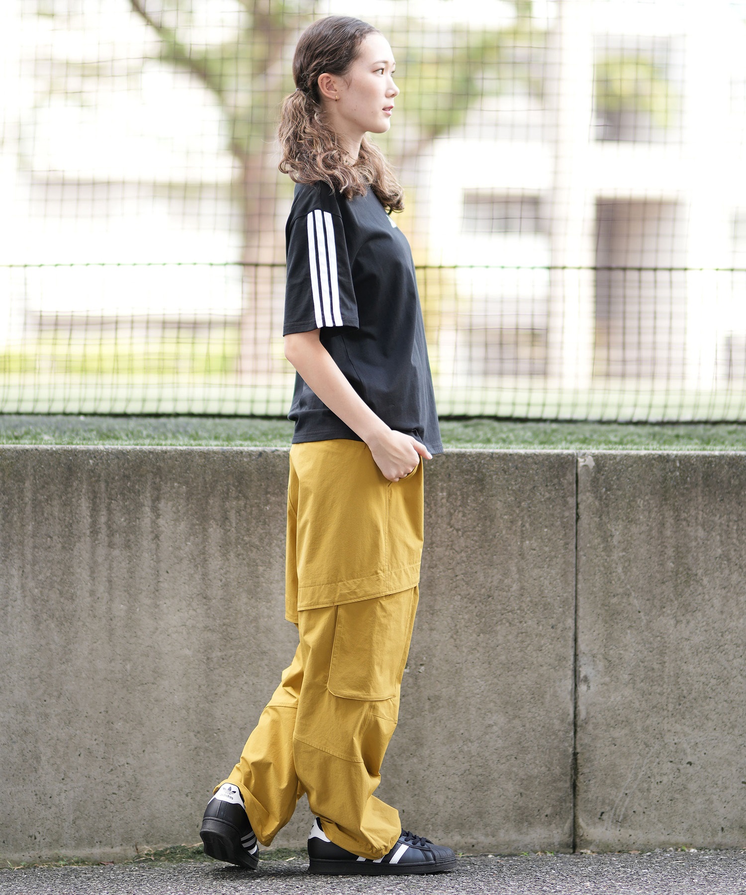 adidas アディダス レディース 半袖 Tシャツ スリーストライプTシャツ