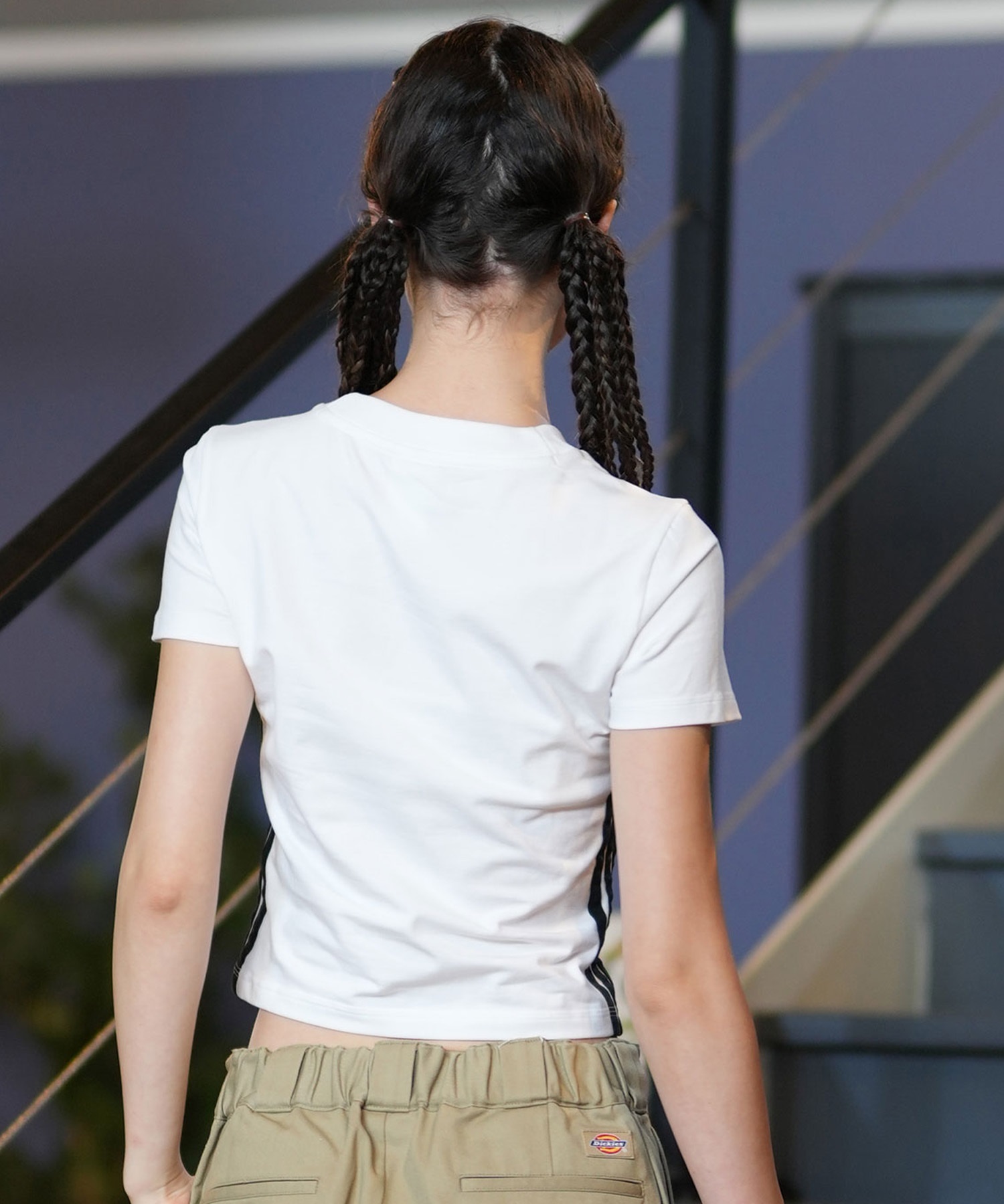 adidas アディダス レディース 半袖 Tシャツ スリーストライプミニT