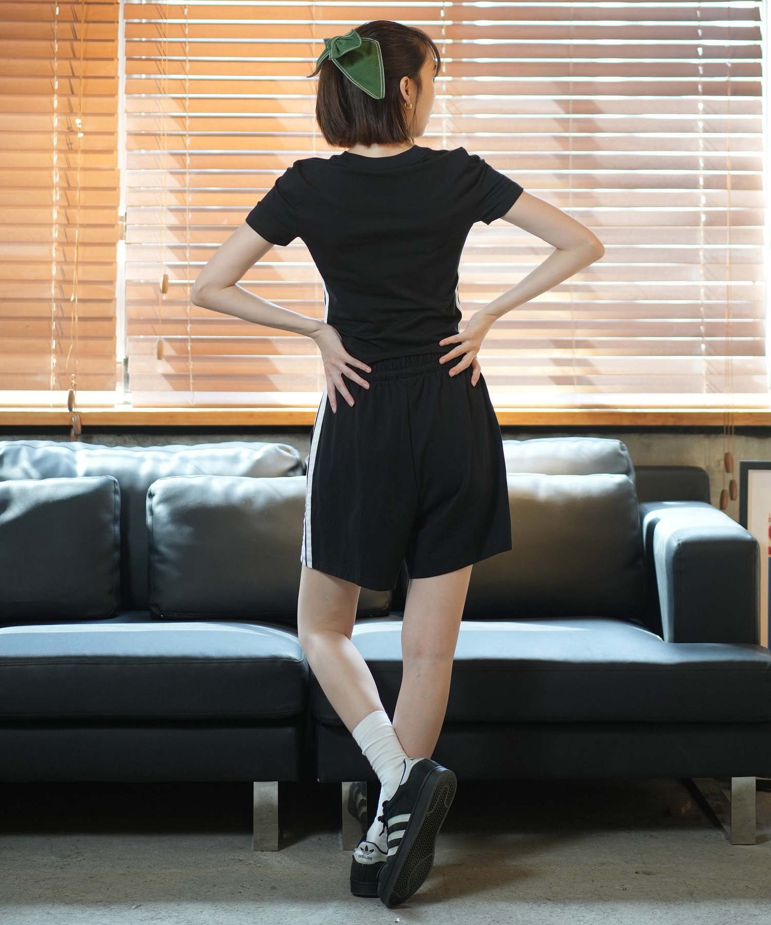 adidas アディダス レディース 半袖 Tシャツ スリーストライプミニT