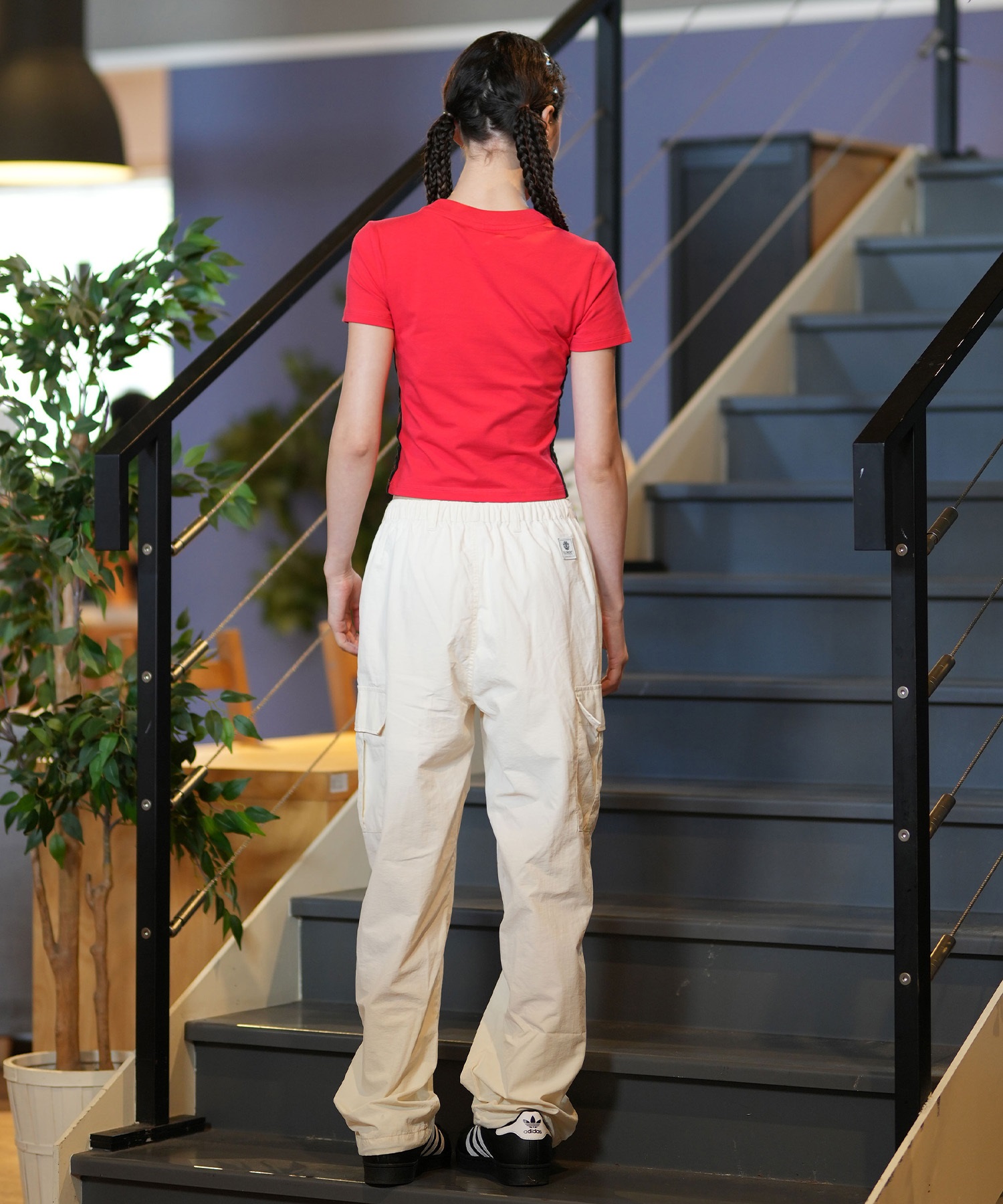 adidas アディダス レディース 半袖 Tシャツ スリーストライプミニT