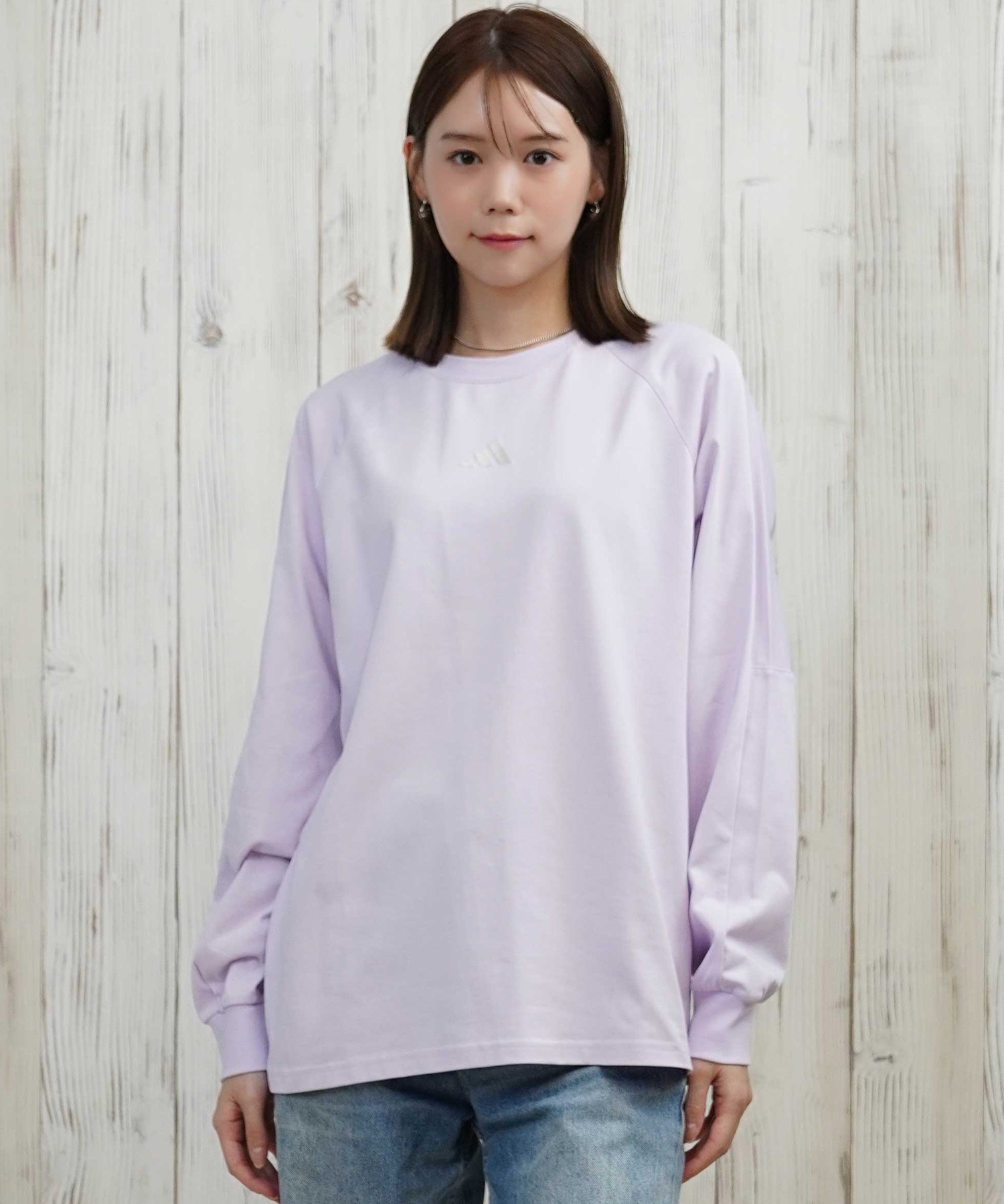 tシャツ adidas/アディダス バックテープ/ロンT CX380 レディース adidas アディダス 長袖 Tシャツ ロンT レディース バックテープ
