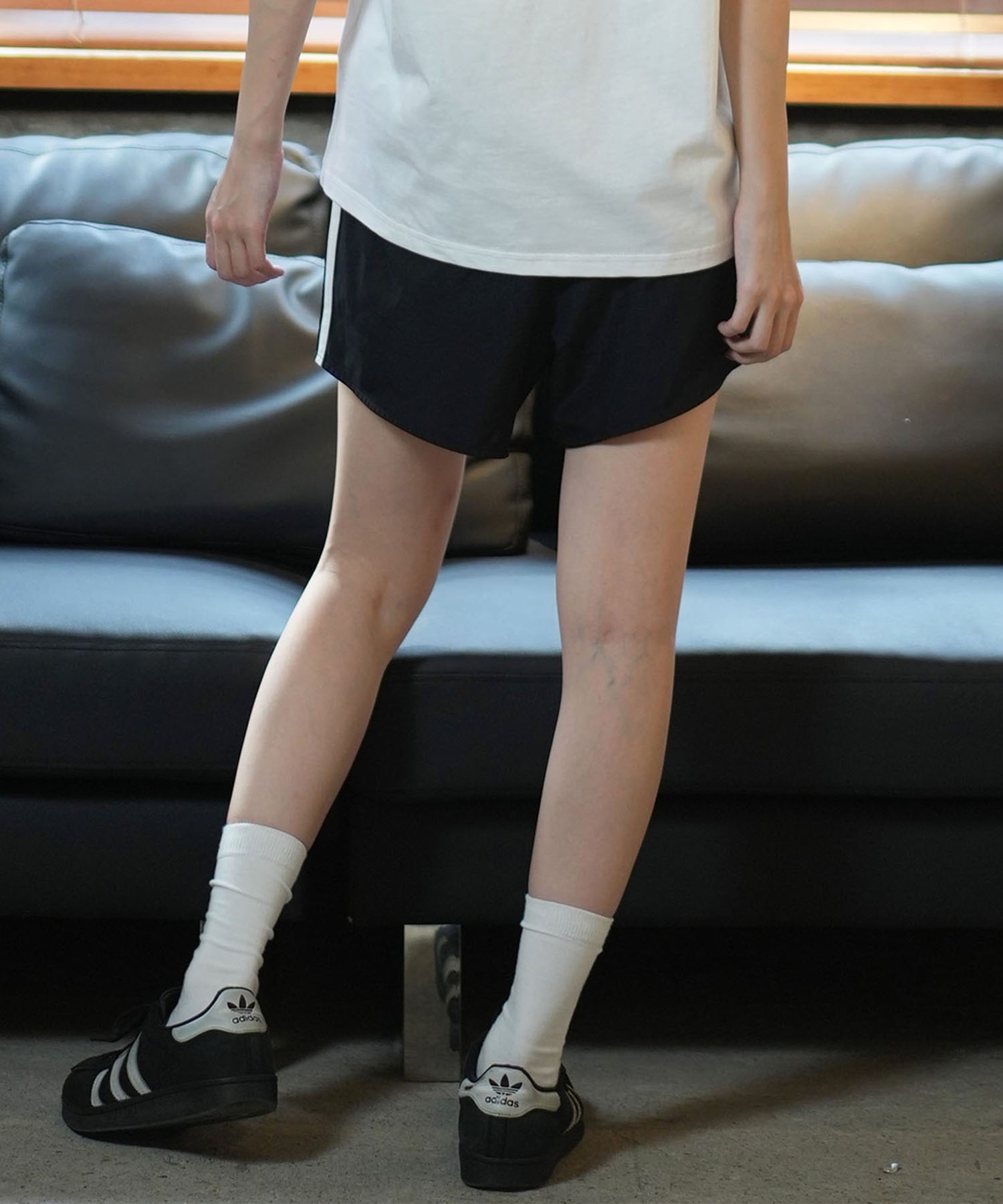 adidas アディダス ショートパンツ レディース スリーストライプ