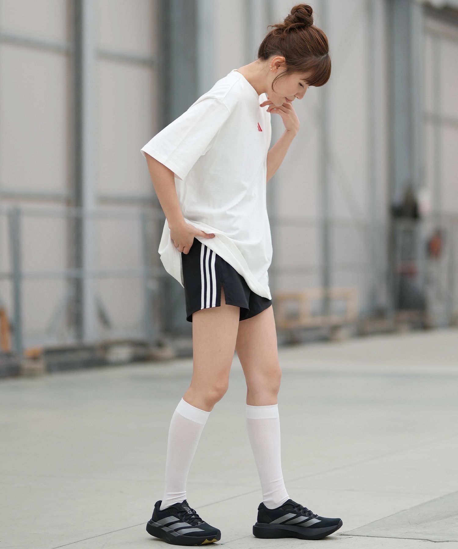 adidas アディダス ショートパンツ レディース スリーストライプス