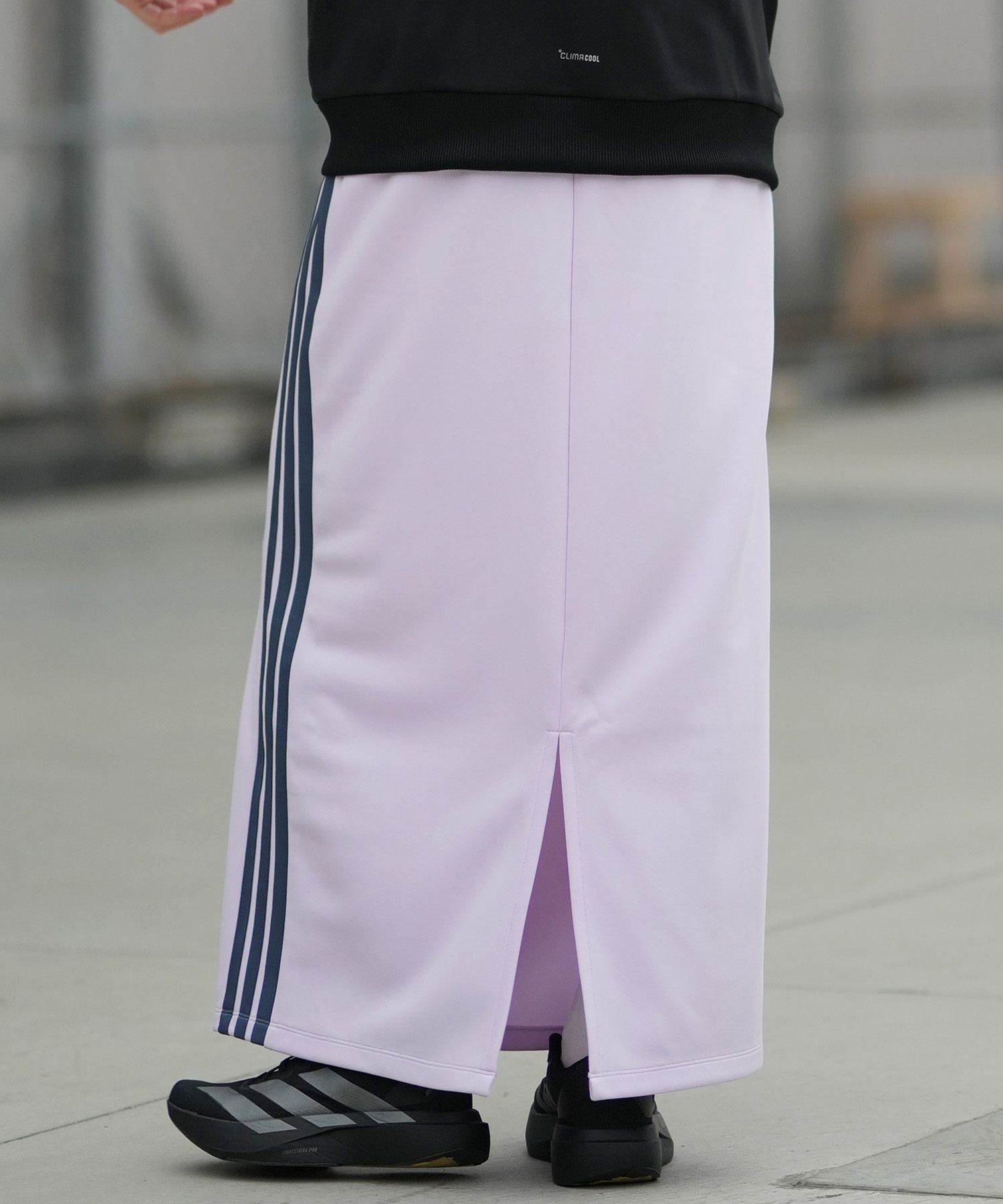 adidas アディダス スカート レディース ロングスカート Iライン ジャージ素材 SW799(BK/WT-S)