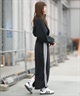 adidas アディダス スカート レディース ロングスカート Iライン ジャージ素材 SW799(BK/WT-S)