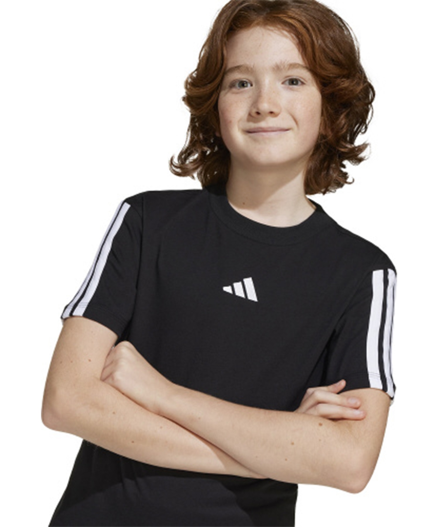 adidas アディダス 半袖 Tシャツ キッズ ジュニア ロゴ スリー
