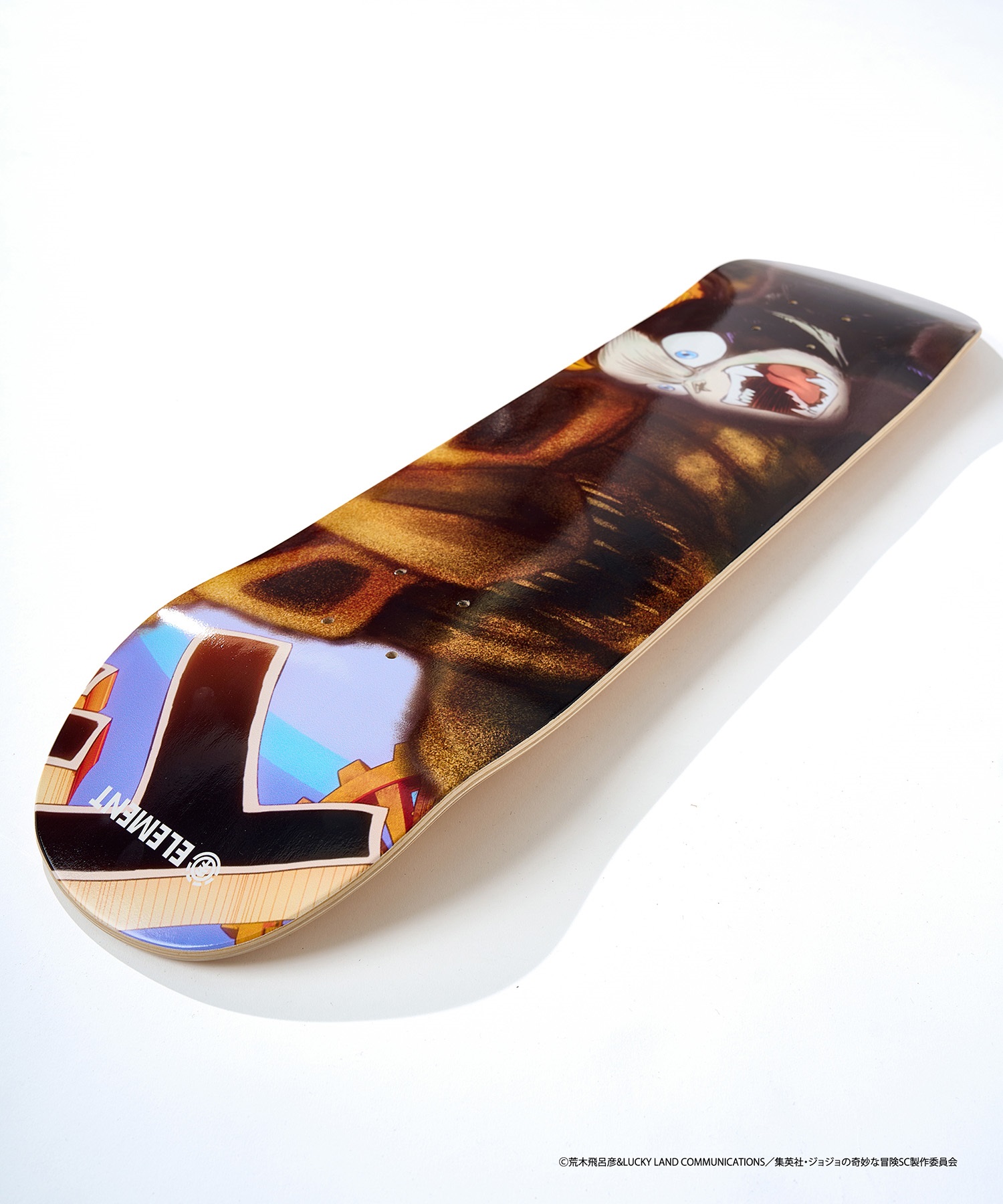 ELEMENT エレメント スケートボード デッキ JOJO コラボ 8inch IGGY X THE FOOL ムラサキスポーツ JOJOの奇妙な冒険(IGGY-8inch)