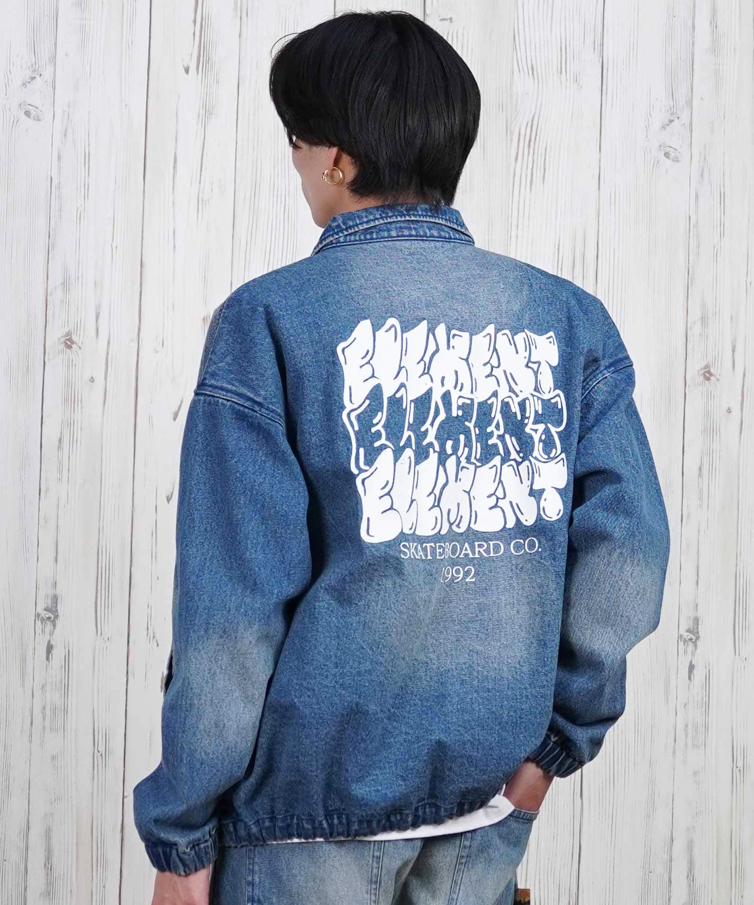 ELEMENT エレメント アウター メンズ デニムジャケット バックプリント